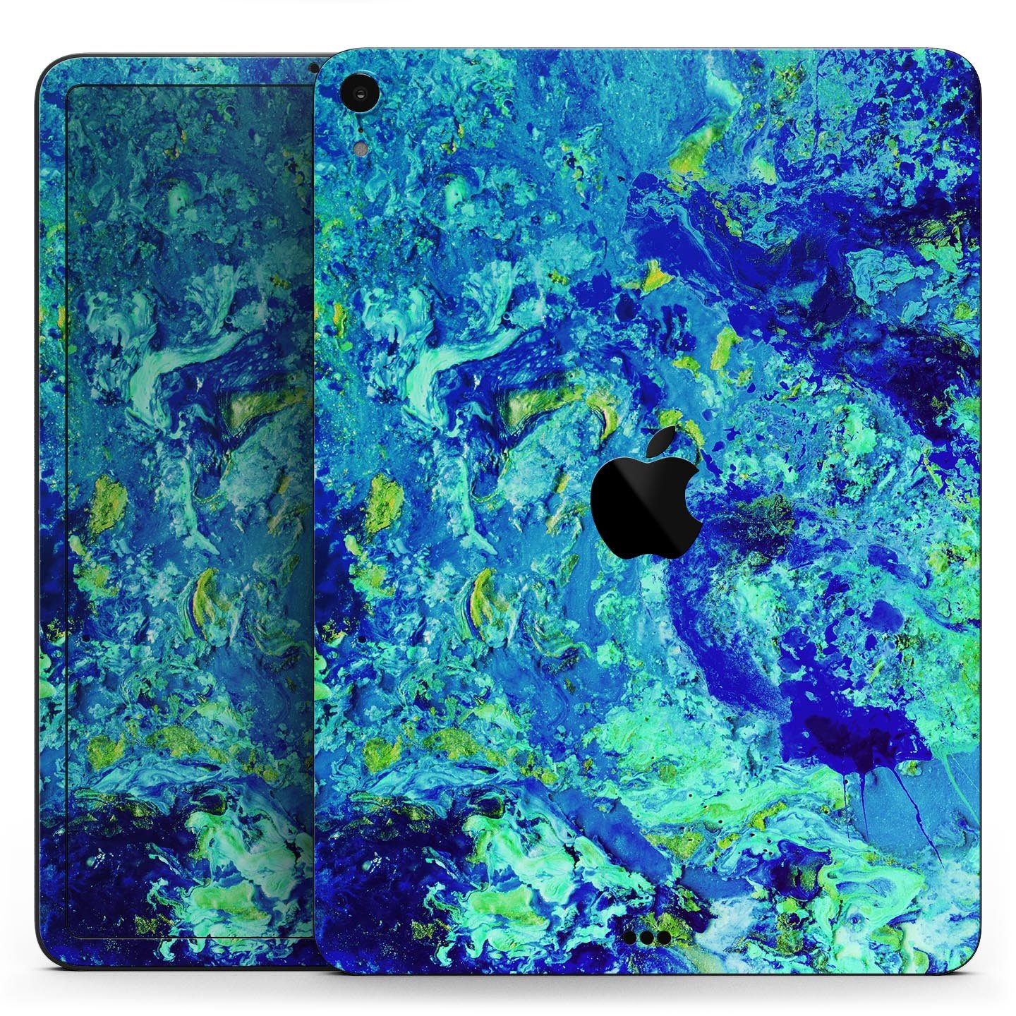 Liquid Abstract Paint Remix V86 full body skin decal for Apple devices, showcasing vibrant colors and a sleek design.