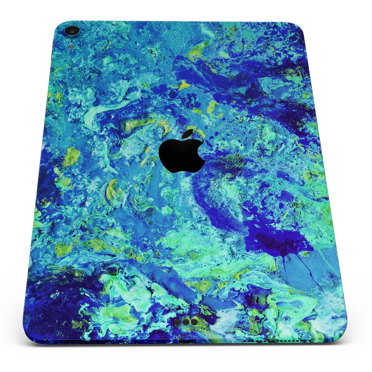 Liquid Abstract Paint Remix V86 full body skin decal for Apple devices, showcasing vibrant colors and a sleek design.