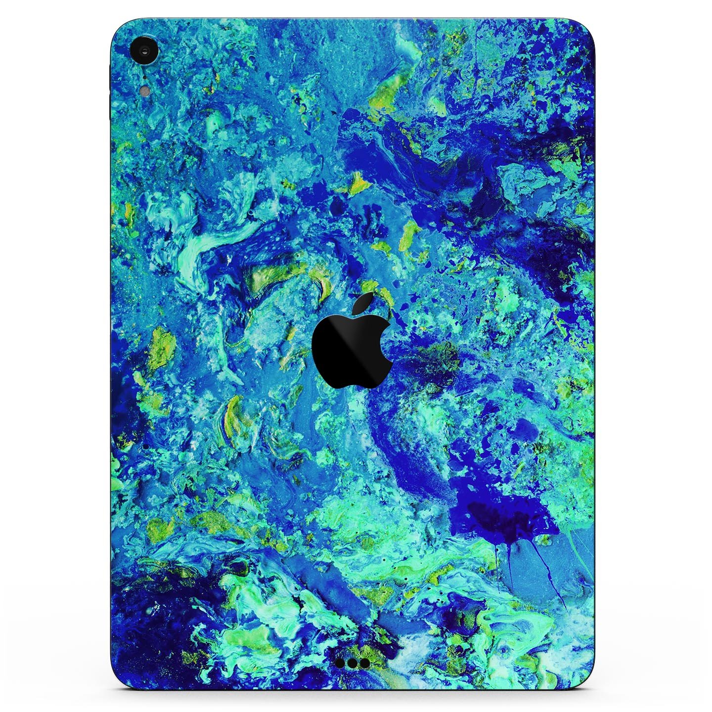 Liquid Abstract Paint Remix V86 full body skin decal for Apple devices, showcasing vibrant colors and a sleek design.