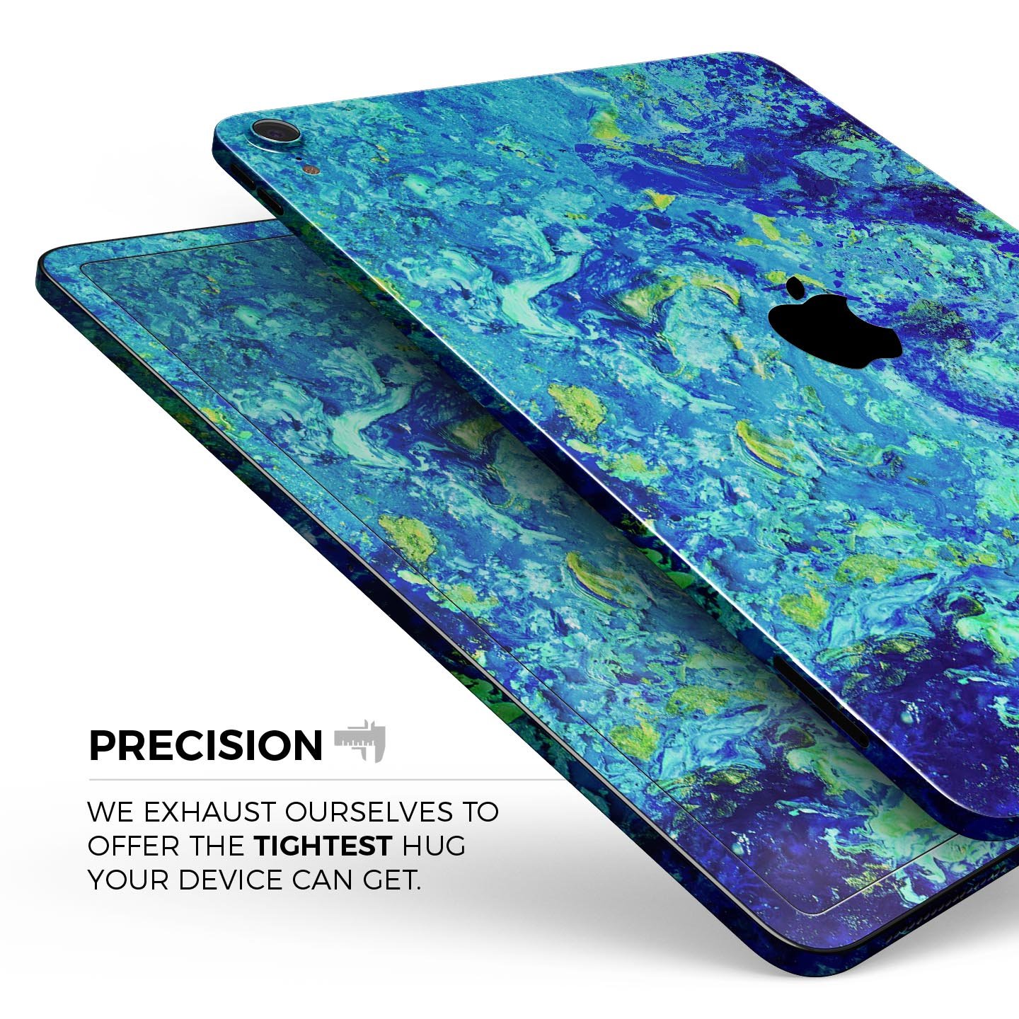 Liquid Abstract Paint Remix V86 full body skin decal for Apple devices, showcasing vibrant colors and a sleek design.