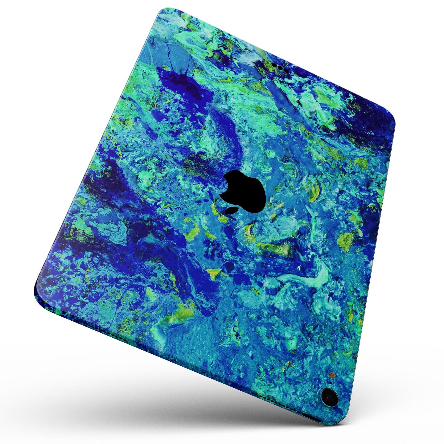 Liquid Abstract Paint Remix V86 full body skin decal for Apple devices, showcasing vibrant colors and a sleek design.