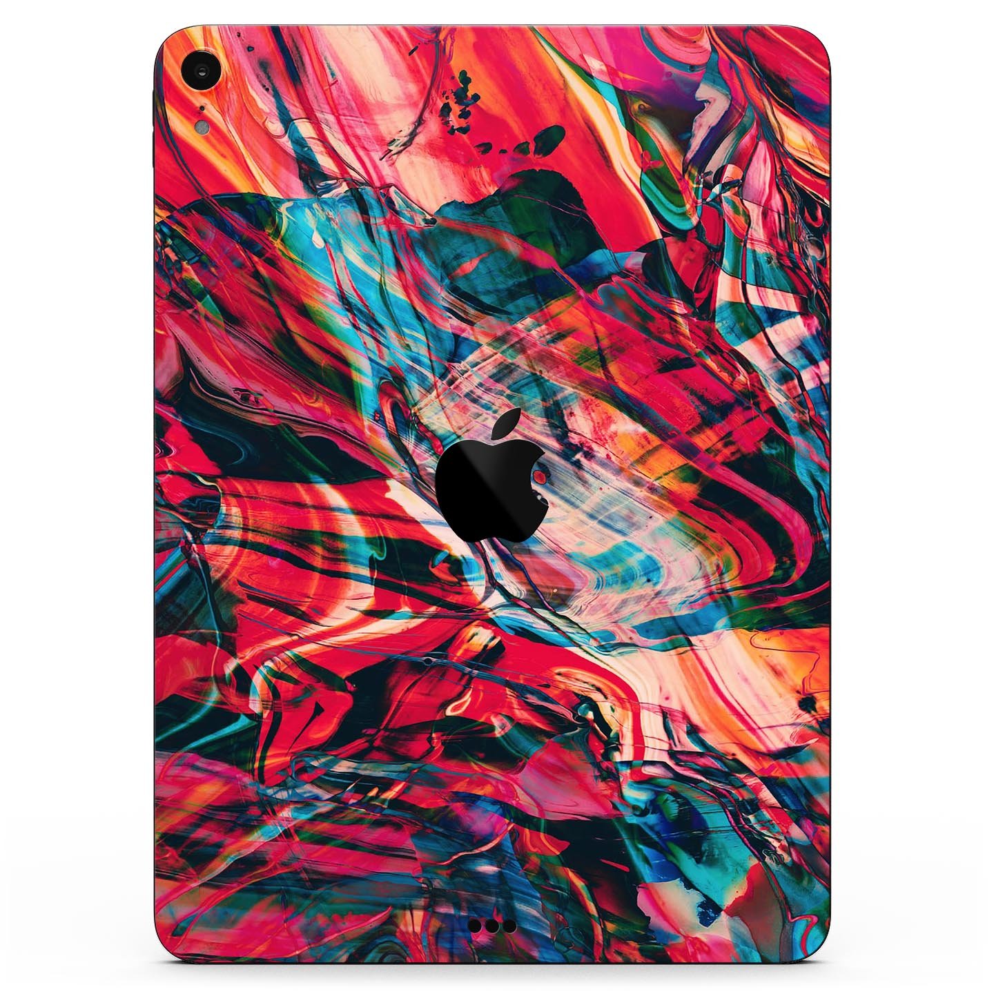 Liquid Abstract Paint Remix V87 skin decal for Apple devices, showcasing vibrant abstract design and premium 3M material.