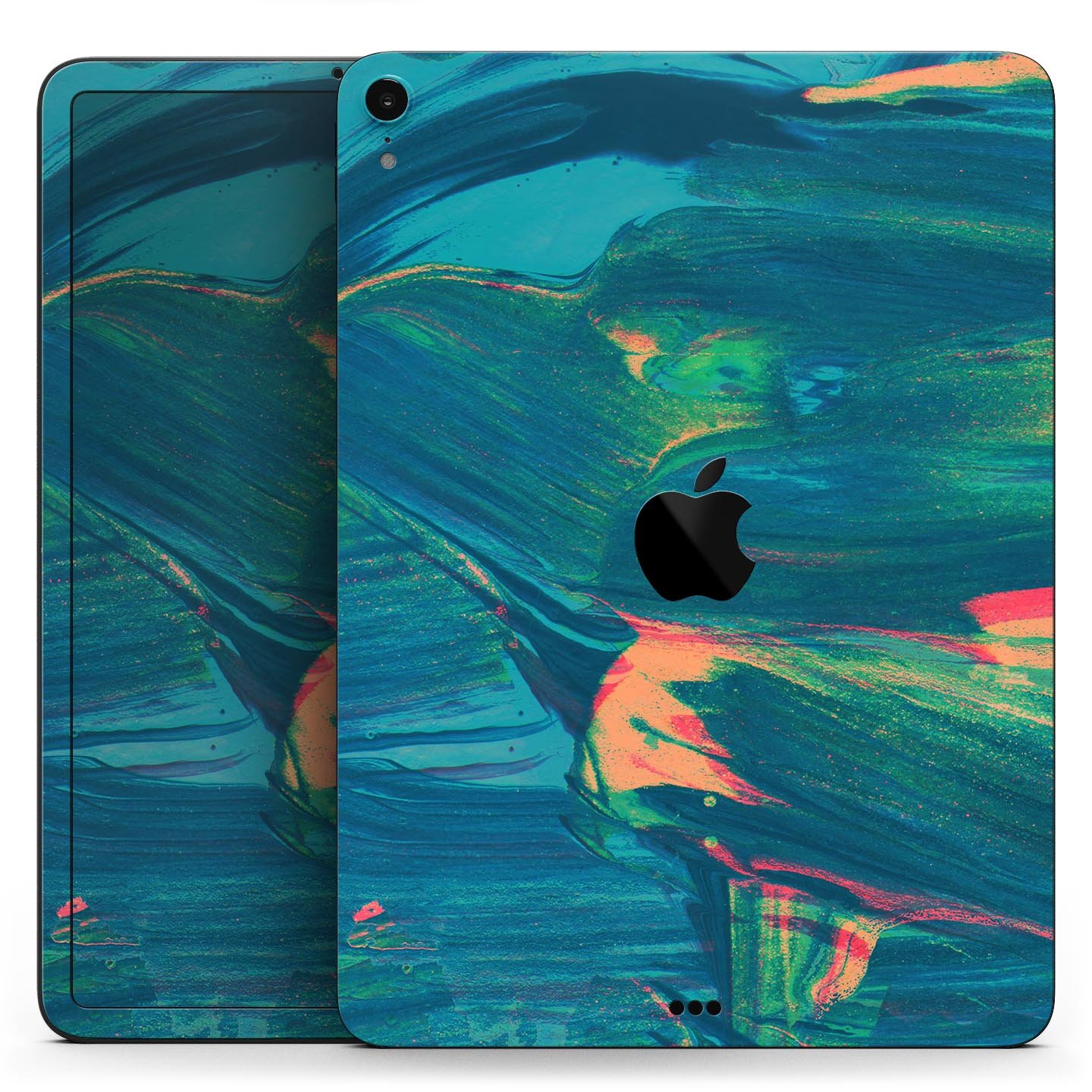 Liquid Abstract Paint Remix V89 full body skin decal for Apple devices, showcasing vibrant abstract design and premium 3M material.