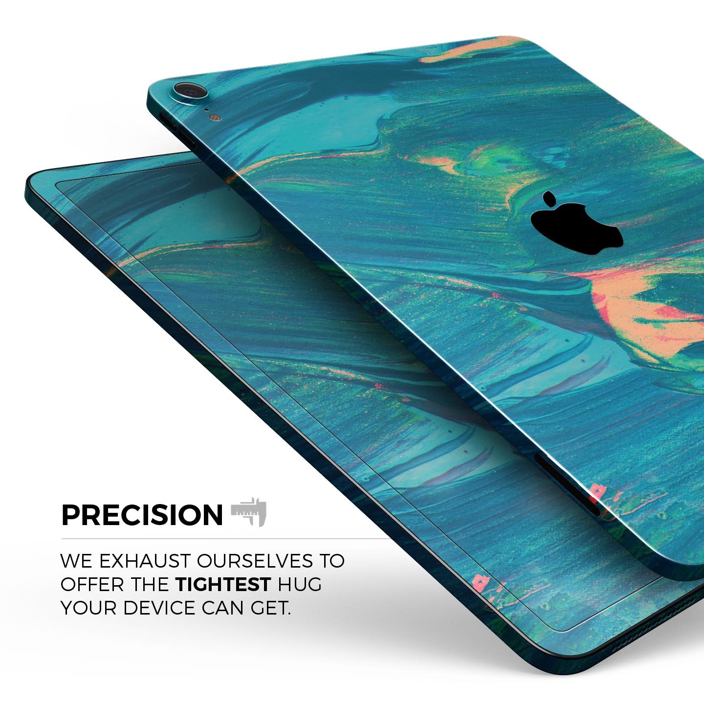 Liquid Abstract Paint Remix V89 full body skin decal for Apple devices, showcasing vibrant abstract design and premium 3M material.