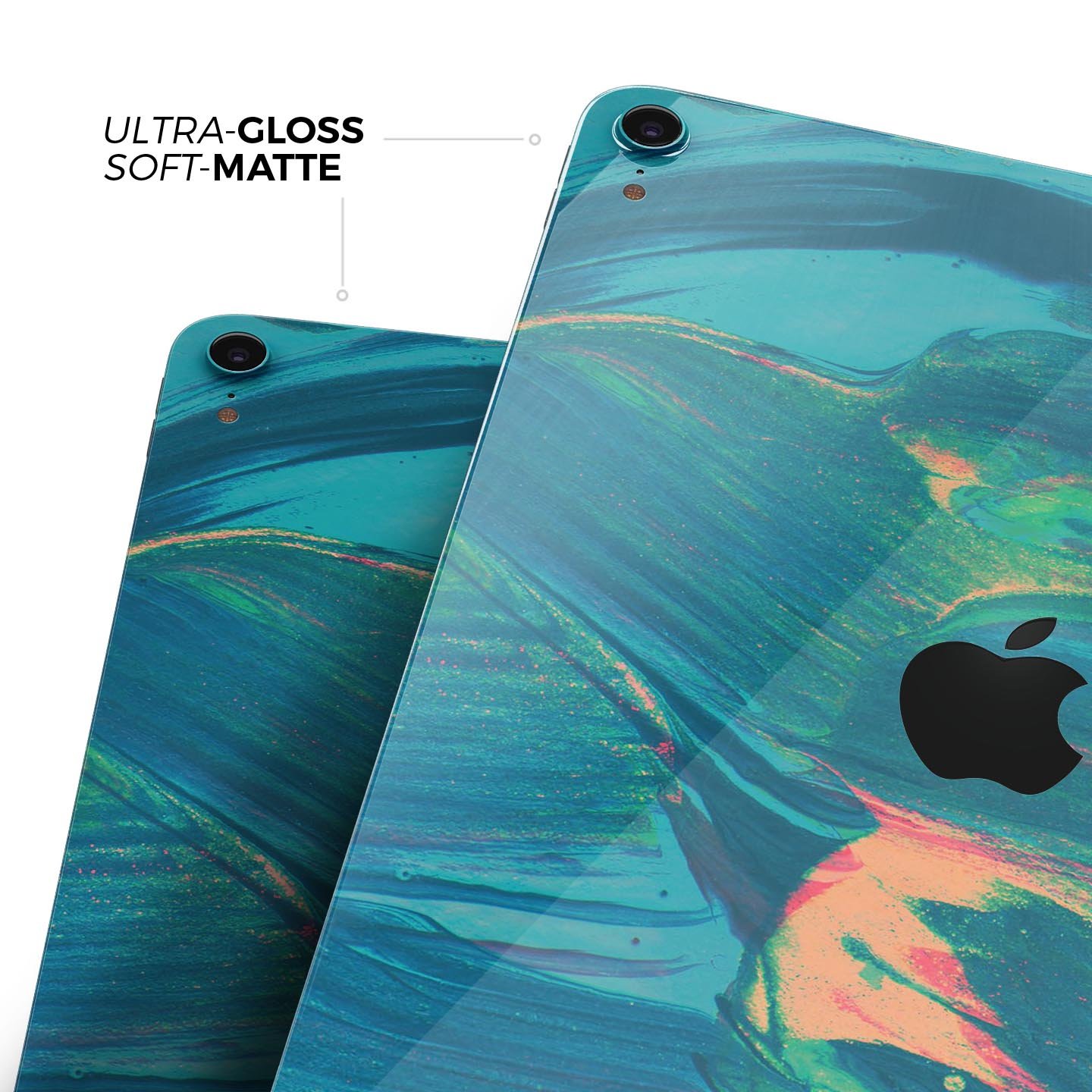 Liquid Abstract Paint Remix V89 full body skin decal for Apple devices, showcasing vibrant abstract design and premium 3M material.