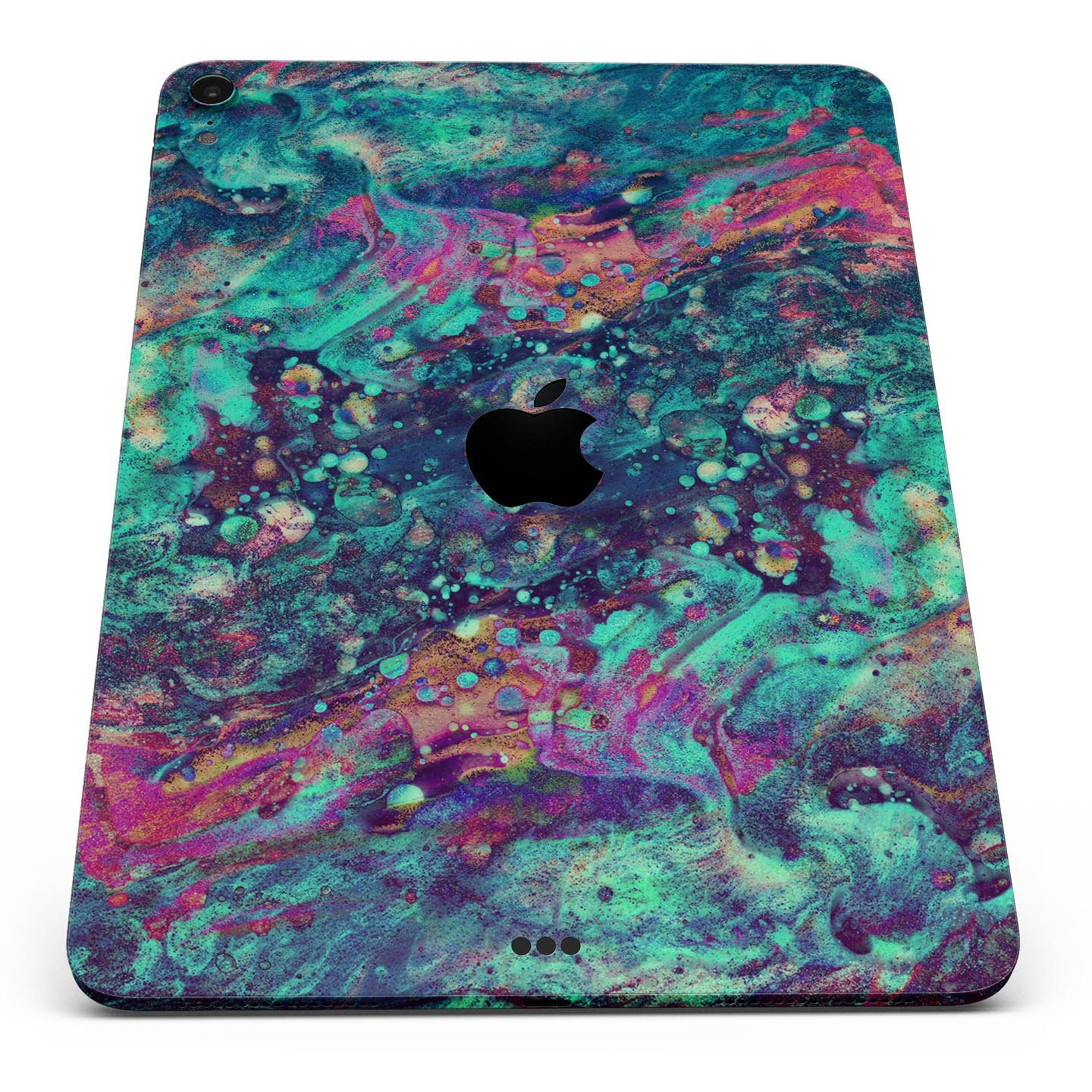 Liquid Abstract Paint Remix V91 skin decal for Apple devices, showcasing vibrant abstract design and premium 3M material.