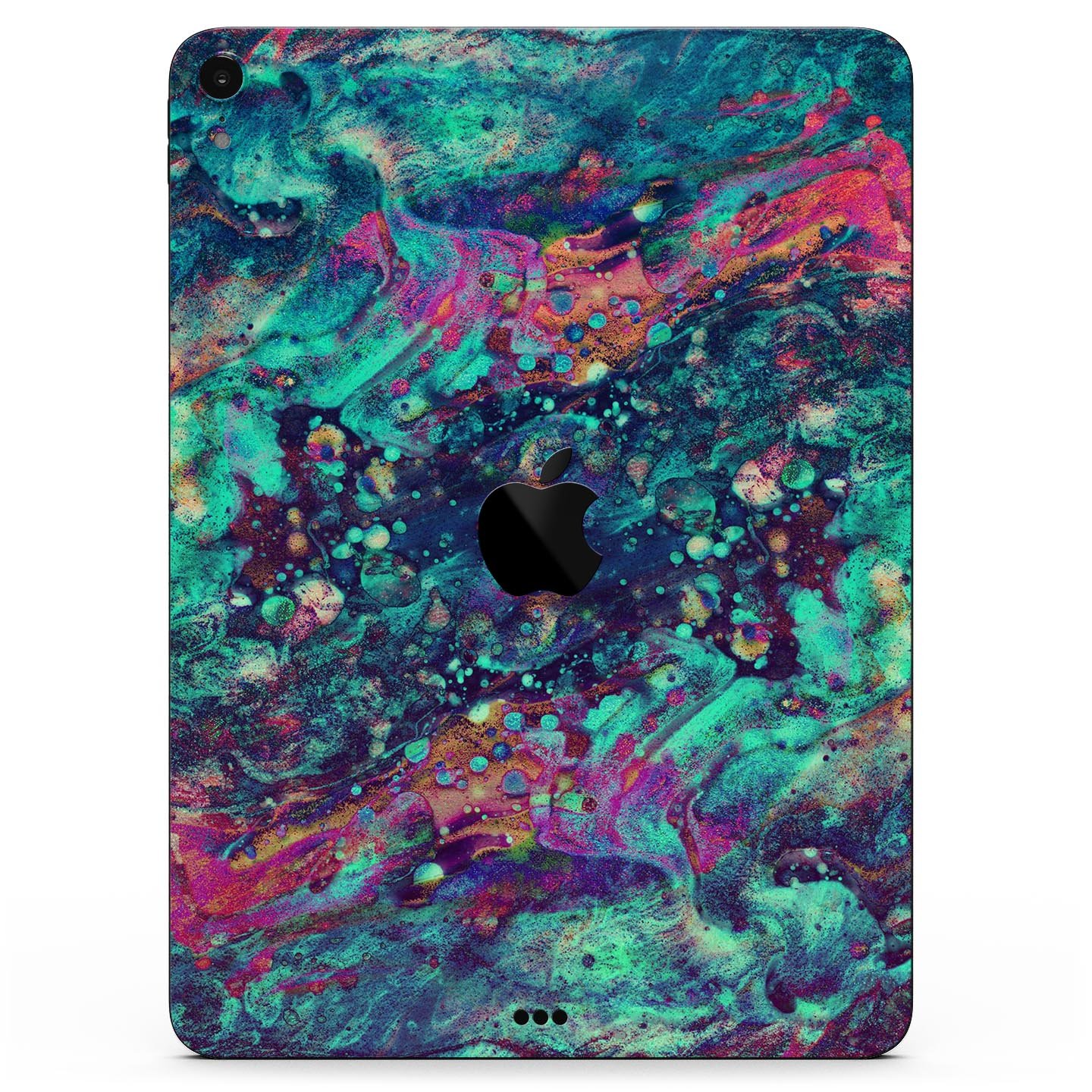 Liquid Abstract Paint Remix V91 skin decal for Apple devices, showcasing vibrant abstract design and premium 3M material.