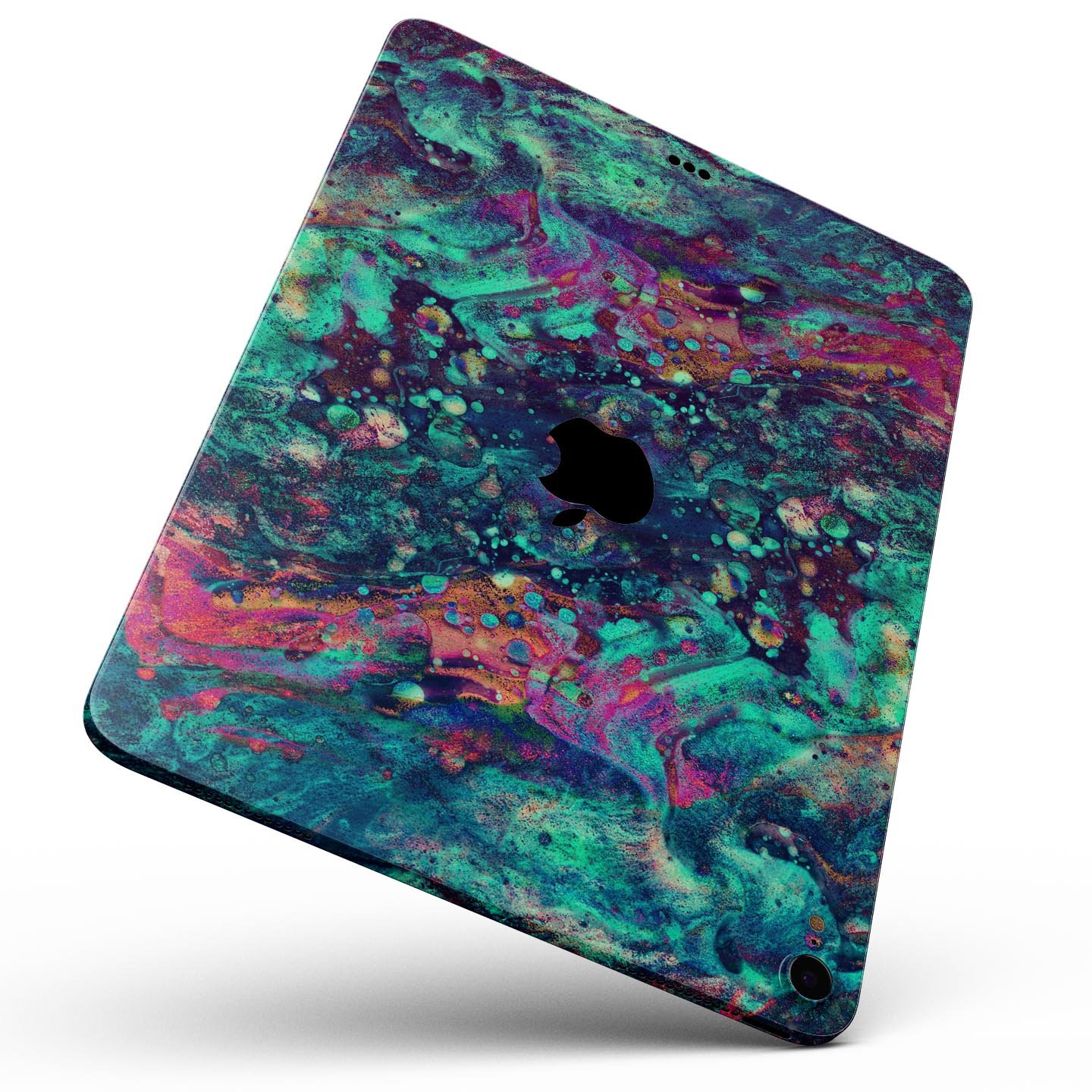 Liquid Abstract Paint Remix V91 skin decal for Apple devices, showcasing vibrant abstract design and premium 3M material.