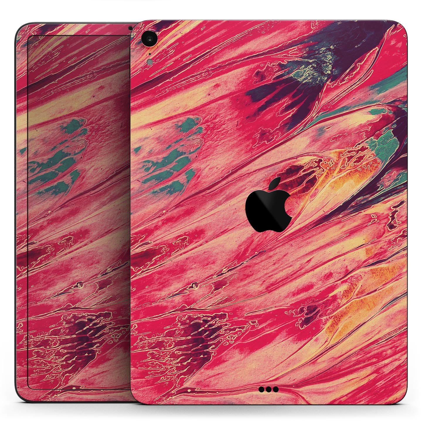 Liquid Abstract Paint Remix V96 skin decal for Apple devices, showcasing vibrant abstract design and premium 3M material.