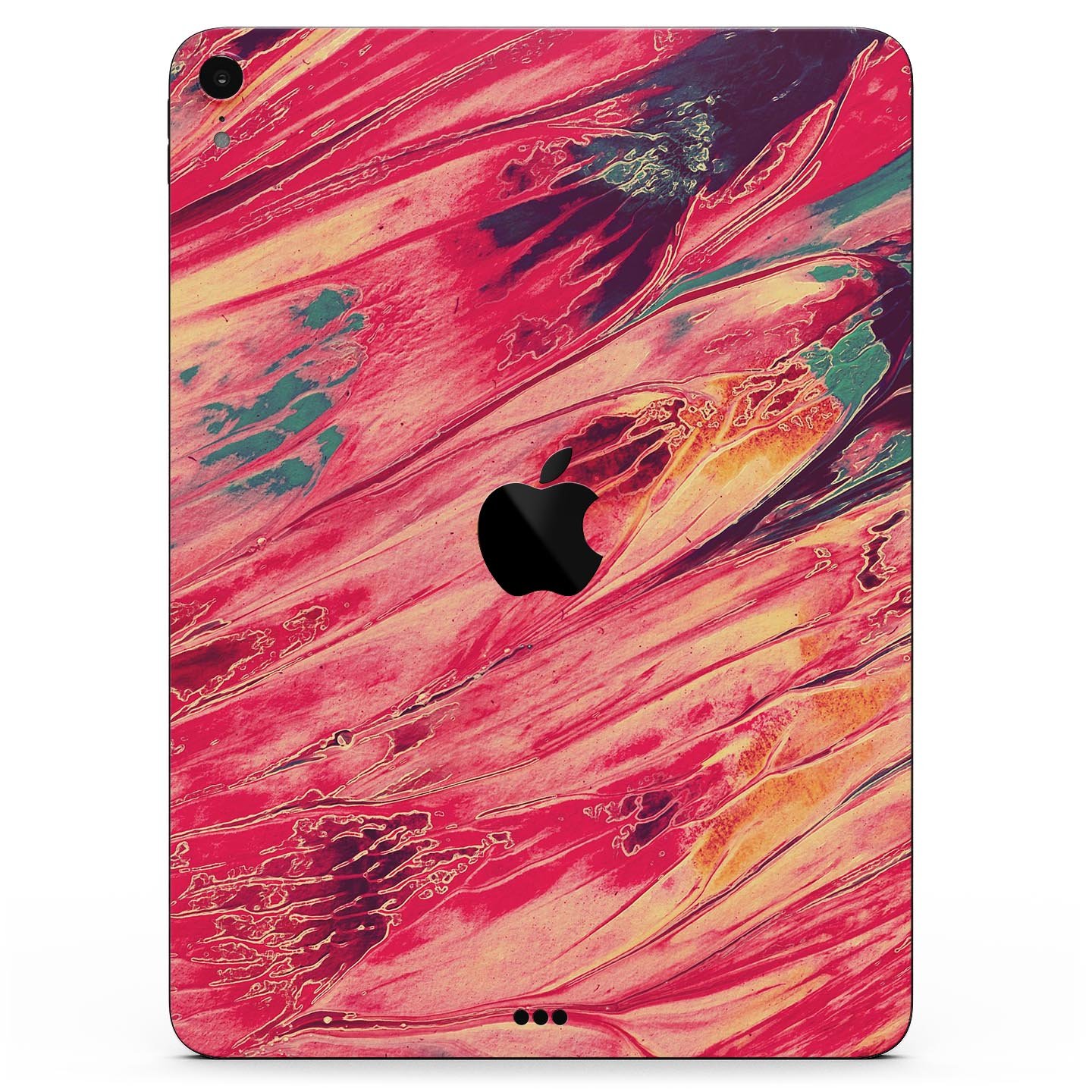 Liquid Abstract Paint Remix V96 skin decal for Apple devices, showcasing vibrant abstract design and premium 3M material.