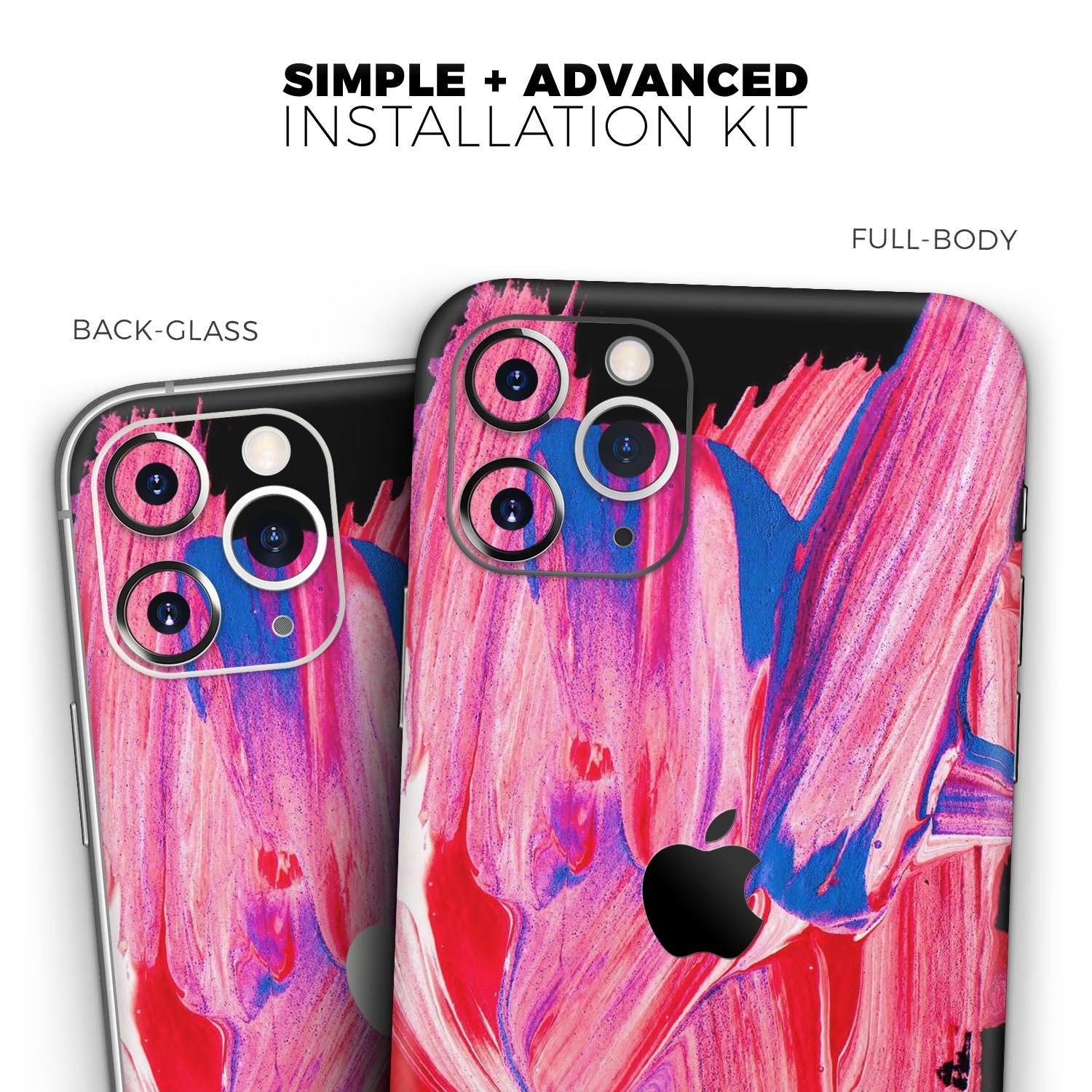 Liquid Abstract Paint V10 skin for Apple iPhone, showcasing vibrant colors and sleek design.