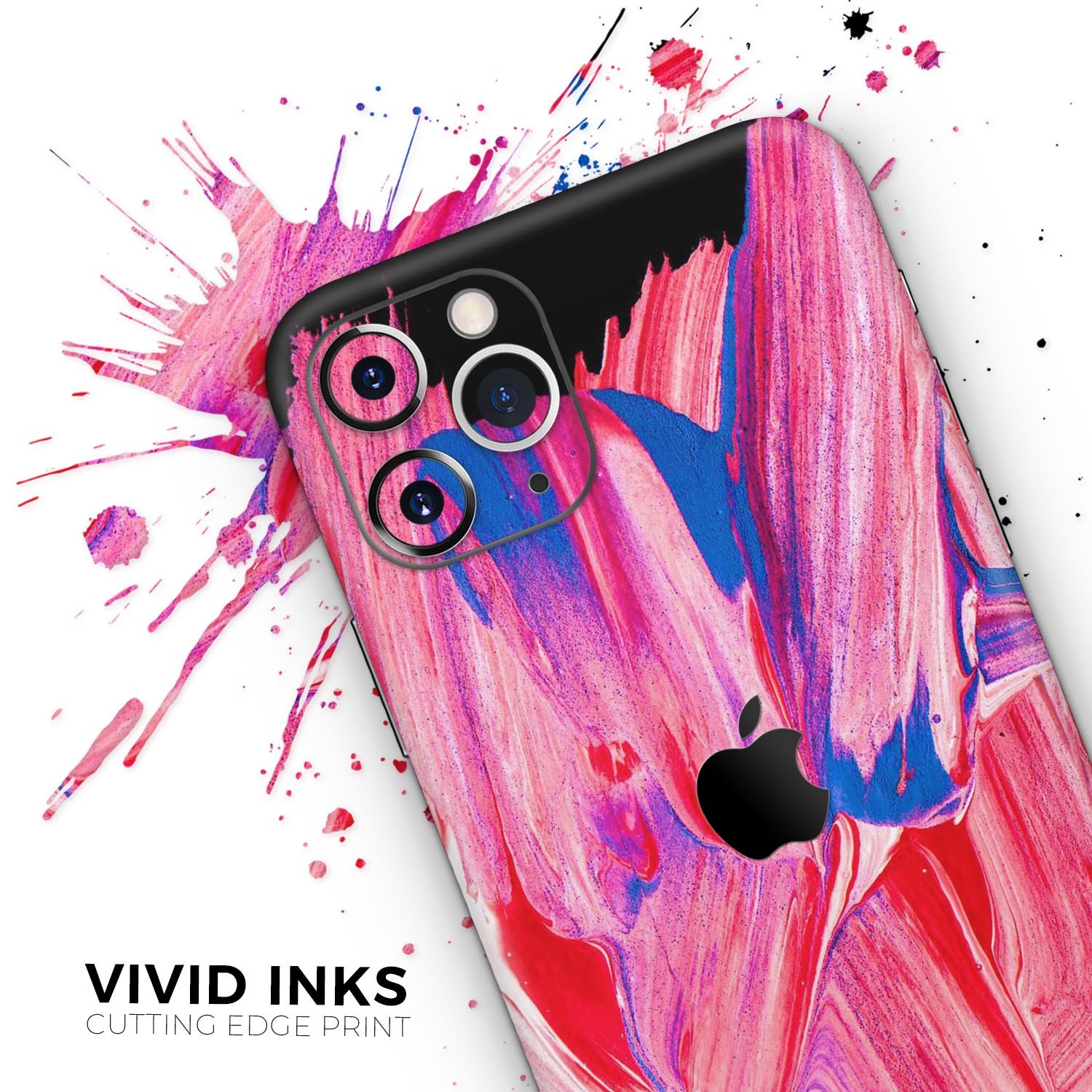 Liquid Abstract Paint V10 skin for Apple iPhone, showcasing vibrant colors and sleek design.