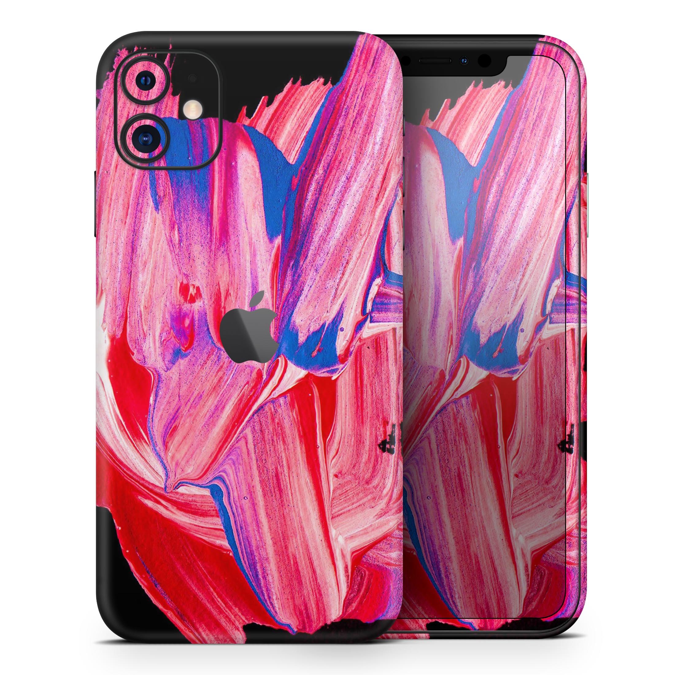 Liquid Abstract Paint V10 skin for Apple iPhone, showcasing vibrant colors and sleek design.