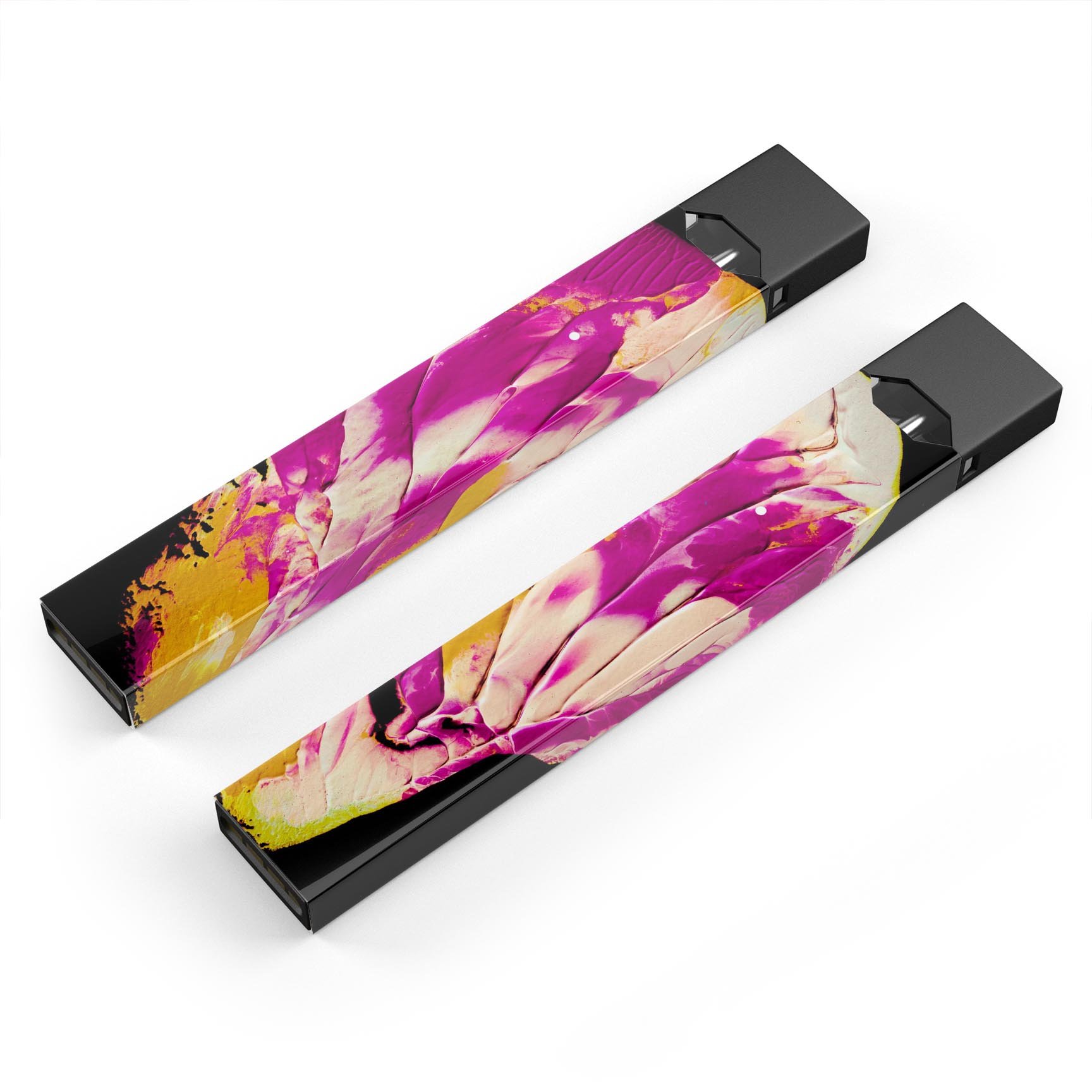 Liquid Abstract Paint V15 skin-wrap sticker for JUUL device, featuring vibrant abstract design and protective dual-layer construction.