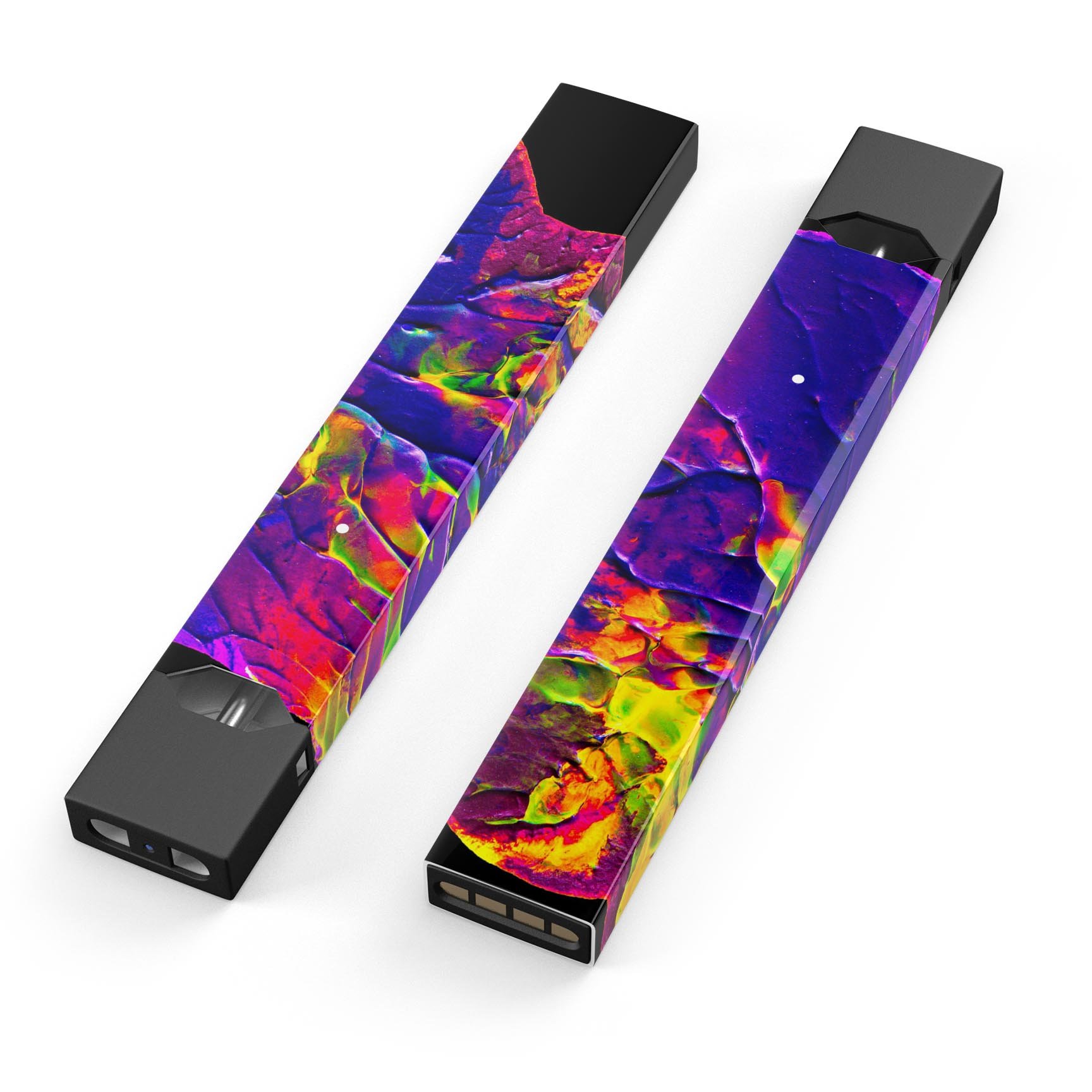 Liquid Abstract Paint V16 skin-wrap sticker designed for JUUL vaping device, showcasing vibrant colors and a sleek design.