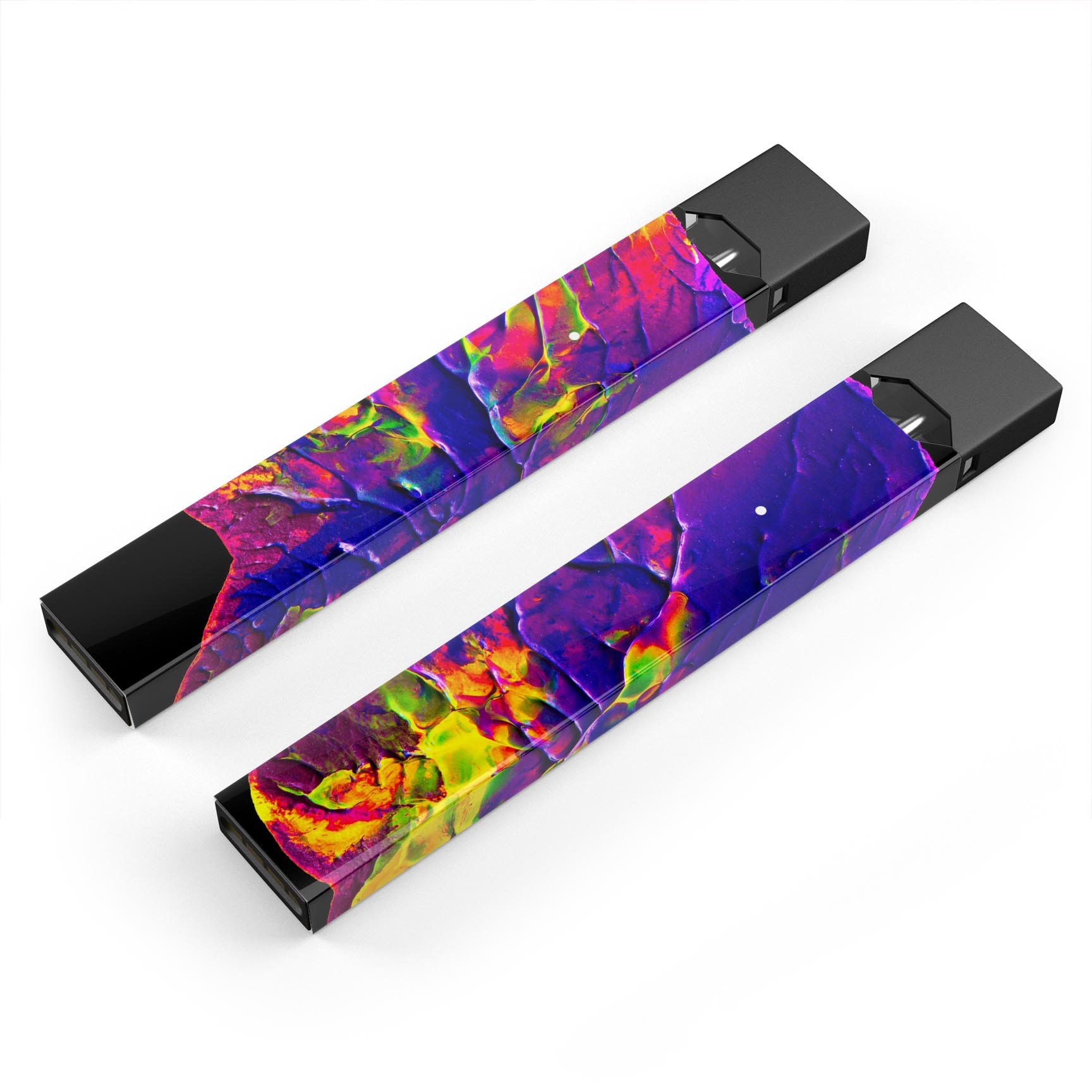 Liquid Abstract Paint V16 skin-wrap sticker designed for JUUL vaping device, showcasing vibrant colors and a sleek design.