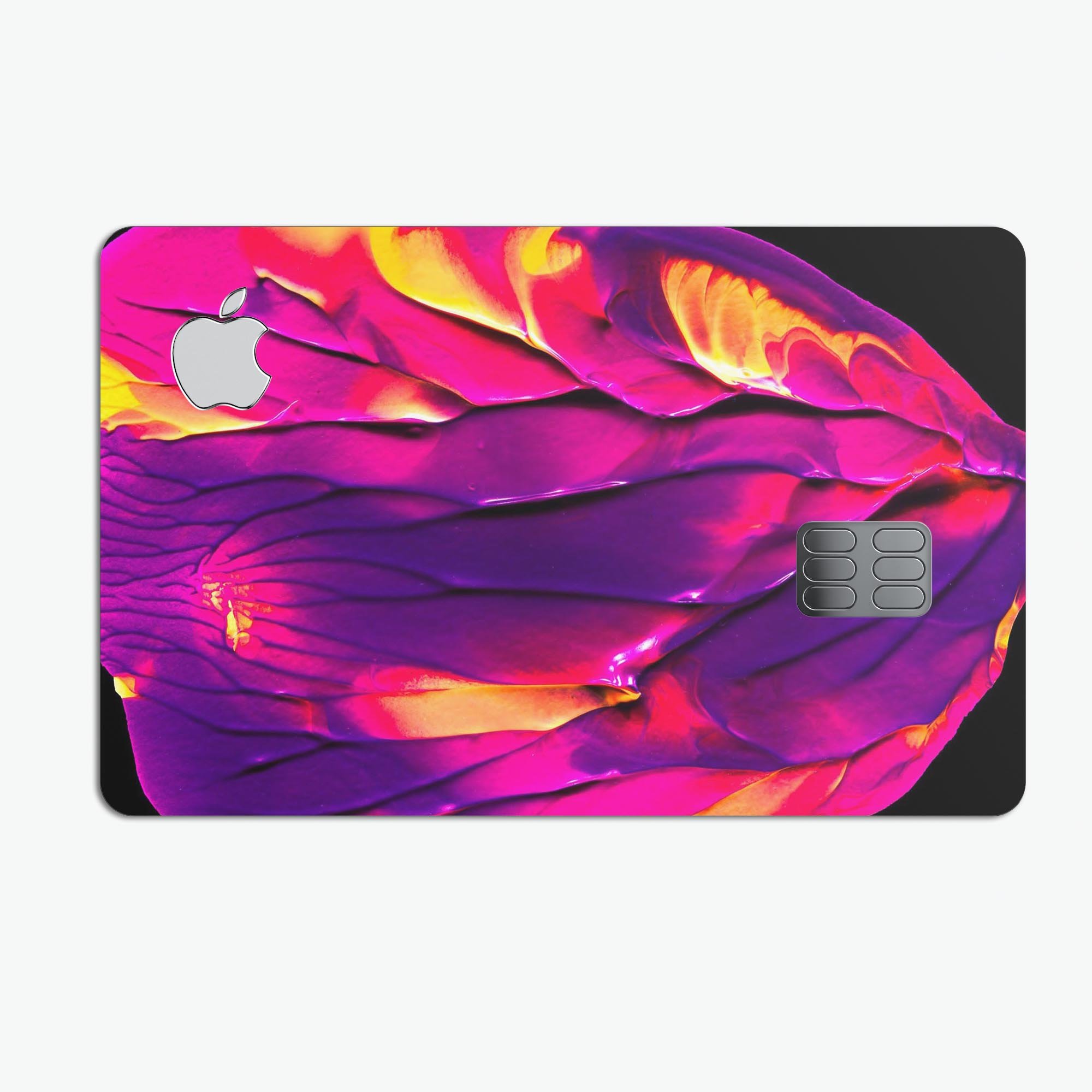 Liquid Abstract Paint V17 skin kit for Apple Card, showcasing premium vinyl design and finishes.