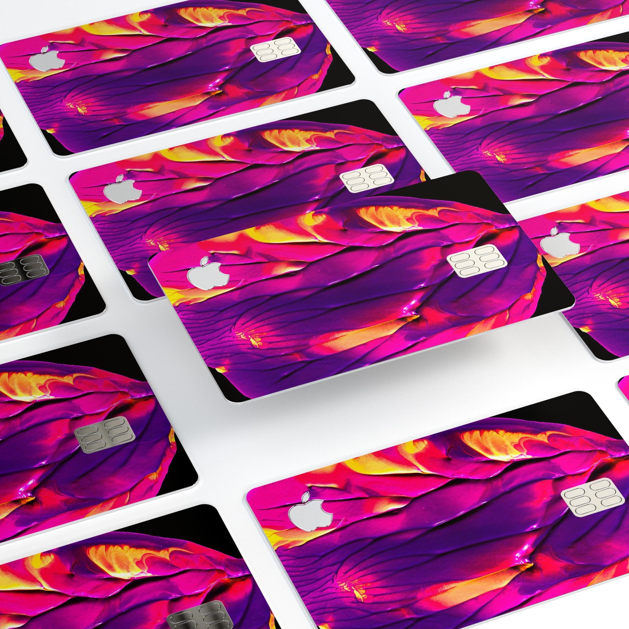 Liquid Abstract Paint V17 skin kit for Apple Card, showcasing premium vinyl design and finishes.