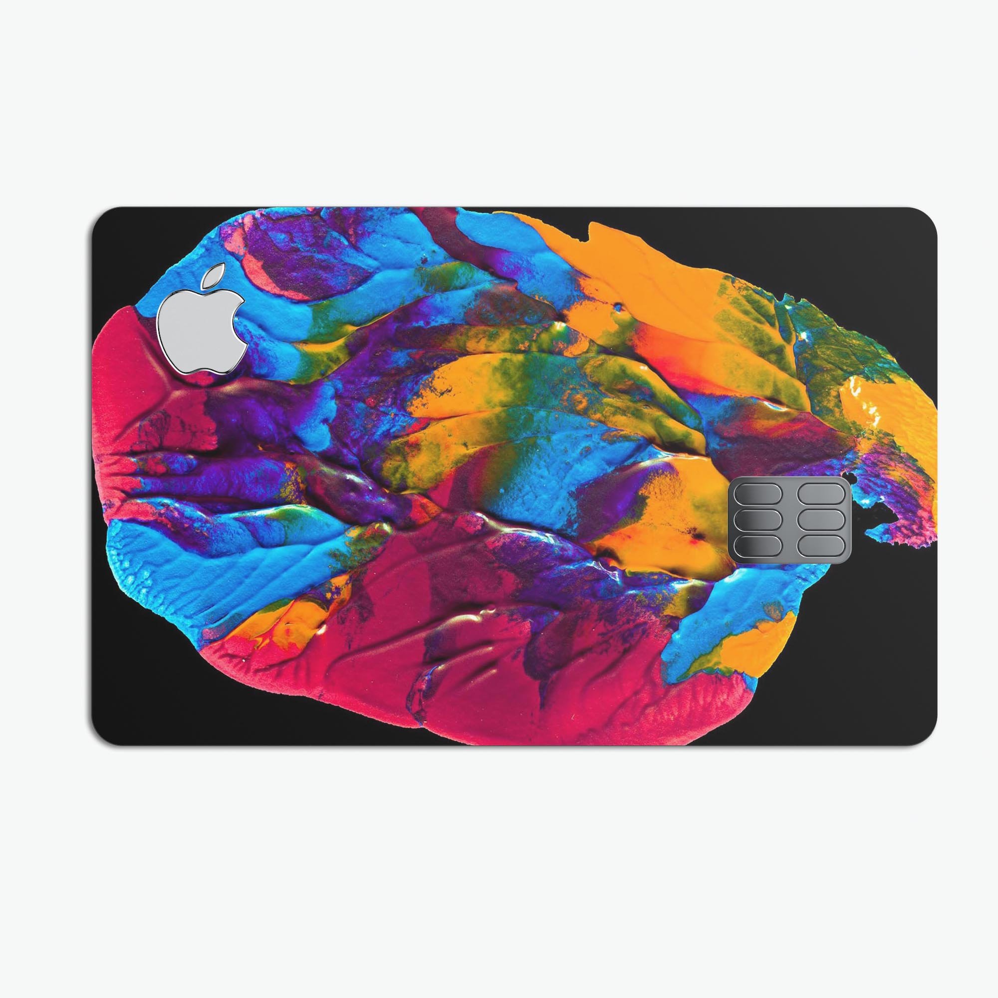 Liquid Abstract Paint V19 skin kit for Apple Card, showcasing premium vinyl design with bubble-free installation.