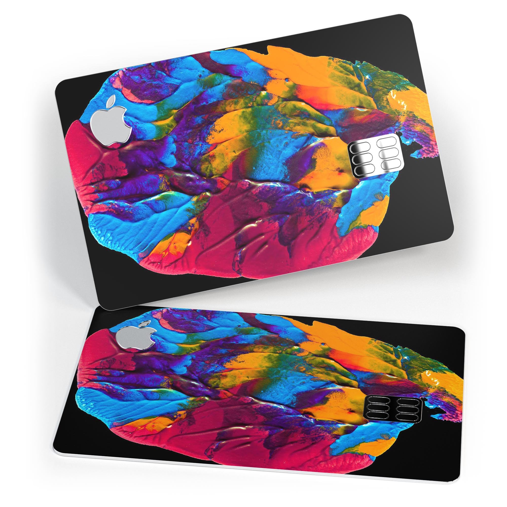 Liquid Abstract Paint V19 skin kit for Apple Card, showcasing premium vinyl design with bubble-free installation.