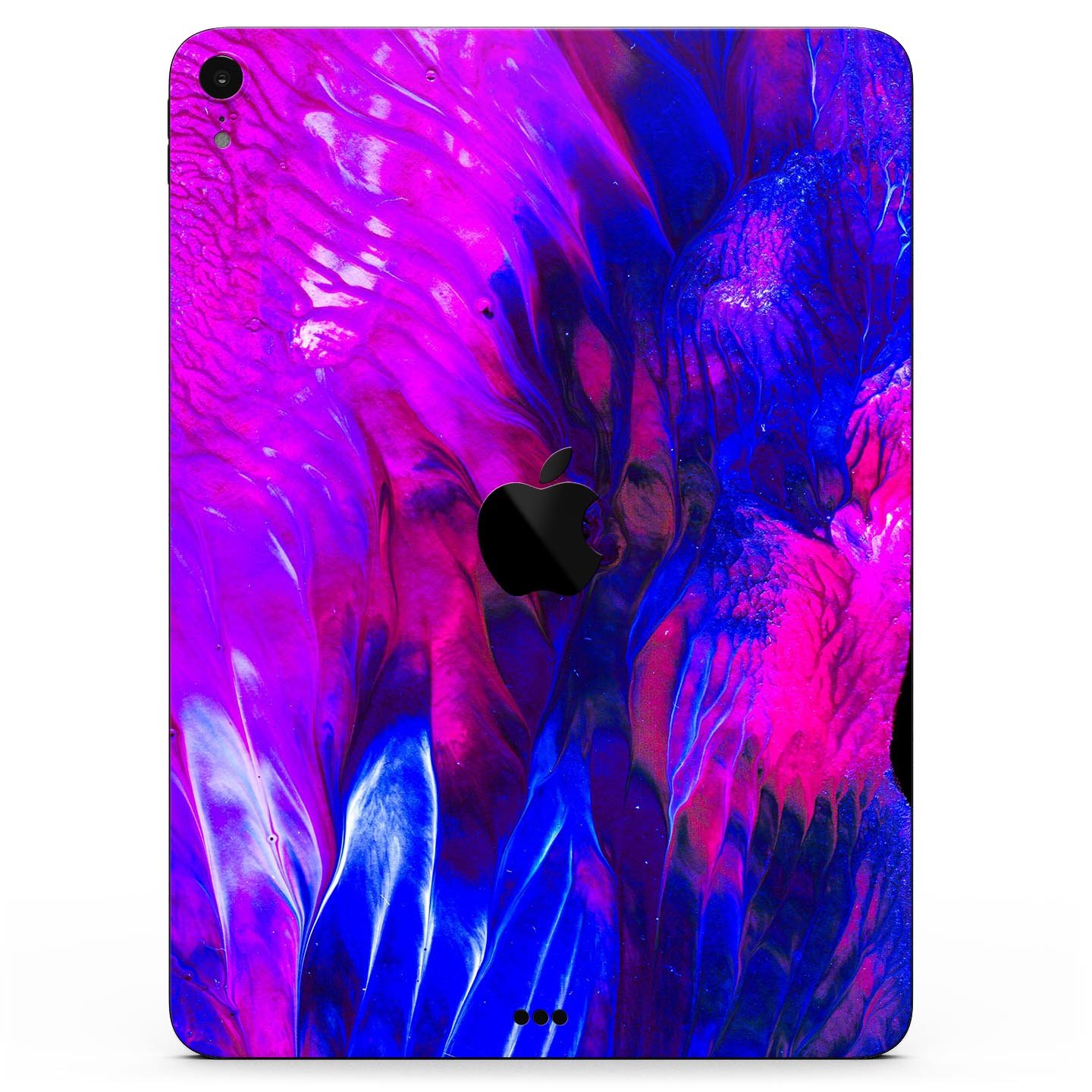 Liquid Abstract Paint V22 skin decal for Apple iPad, showcasing vibrant colors and a sleek design, made from premium 3M materials.