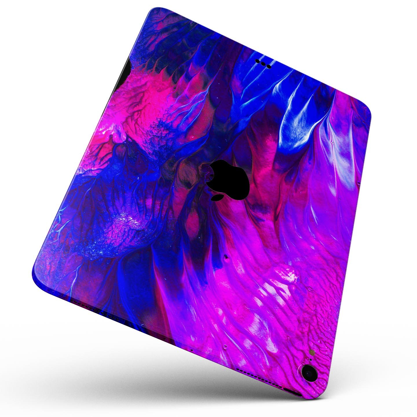 Liquid Abstract Paint V22 skin decal for Apple iPad, showcasing vibrant colors and a sleek design, made from premium 3M materials.