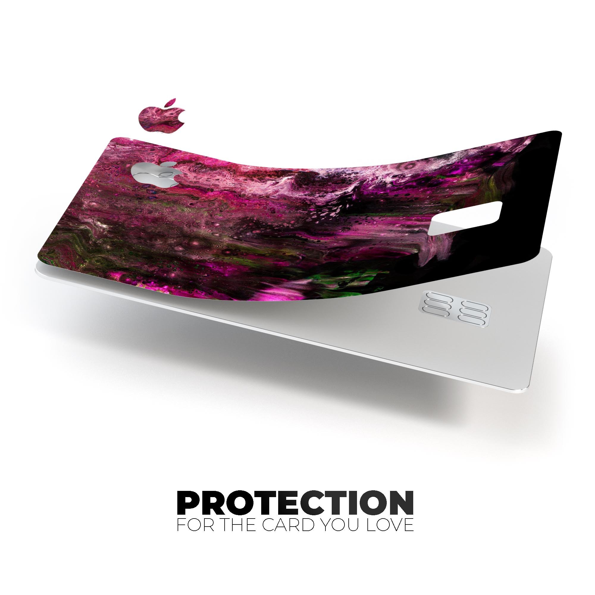 Liquid Abstract Paint V23 skin kit for Apple Card, showcasing premium vinyl design and finishes.