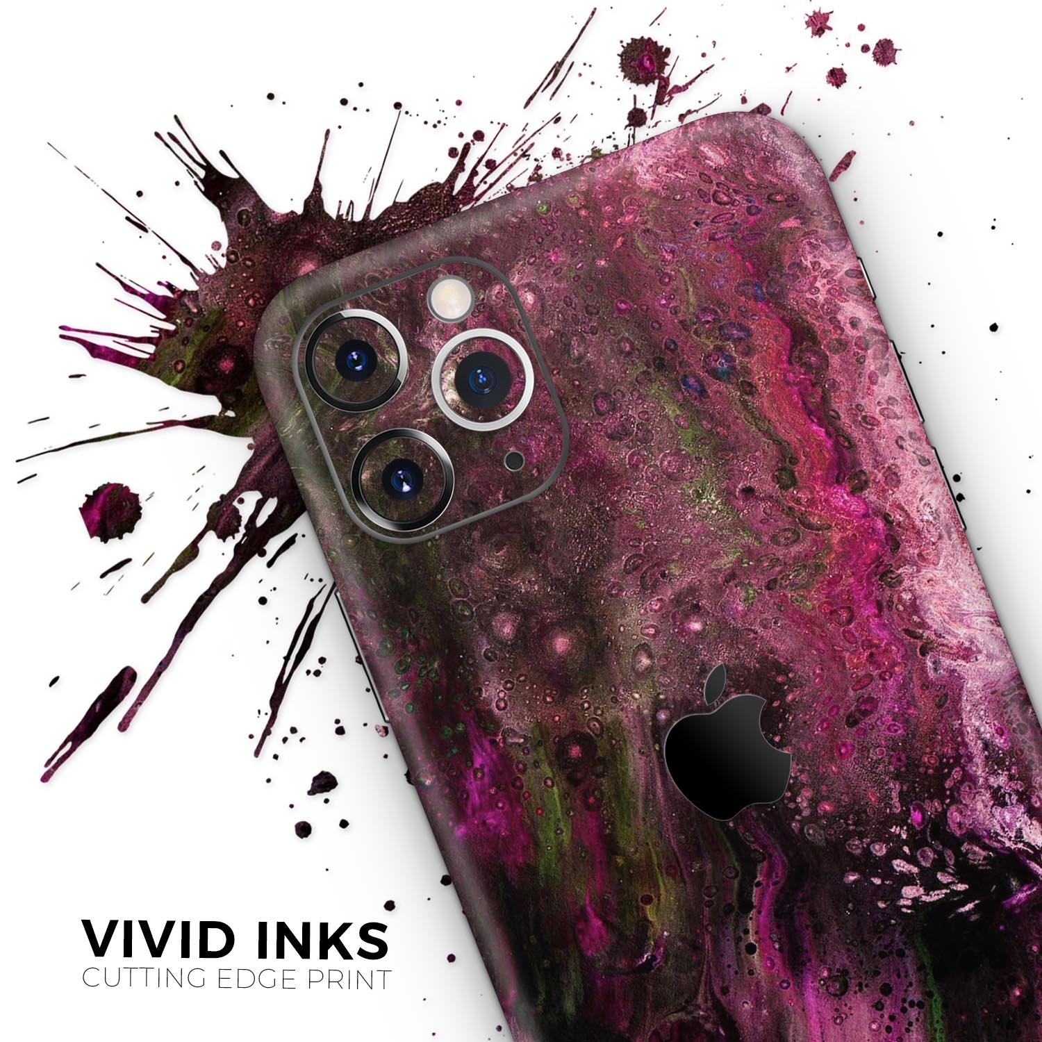 Liquid Abstract Paint V23 skin for Apple iPhone, showcasing vibrant colors and sleek design.