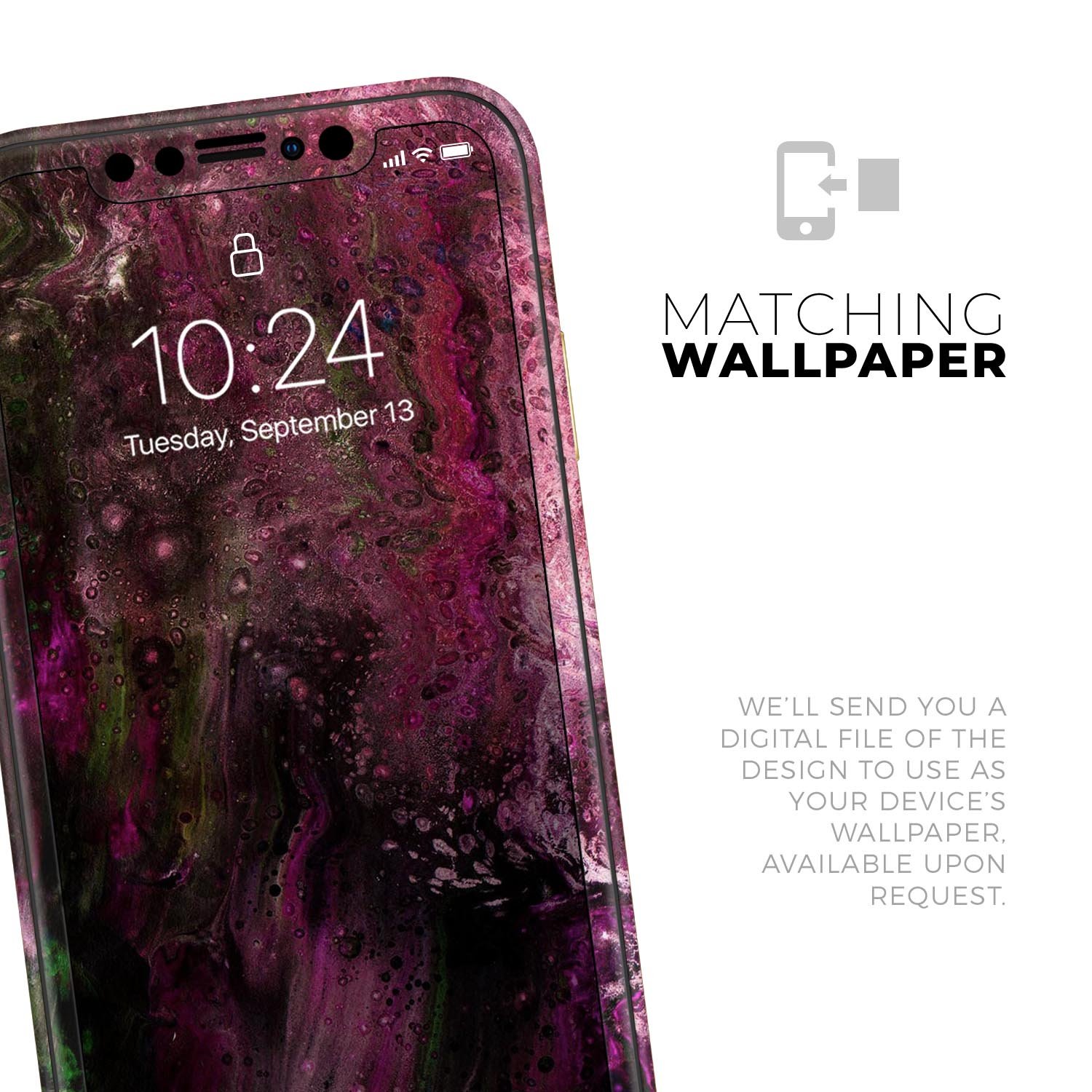 Liquid Abstract Paint V23 skin for Apple iPhone, showcasing vibrant colors and sleek design.