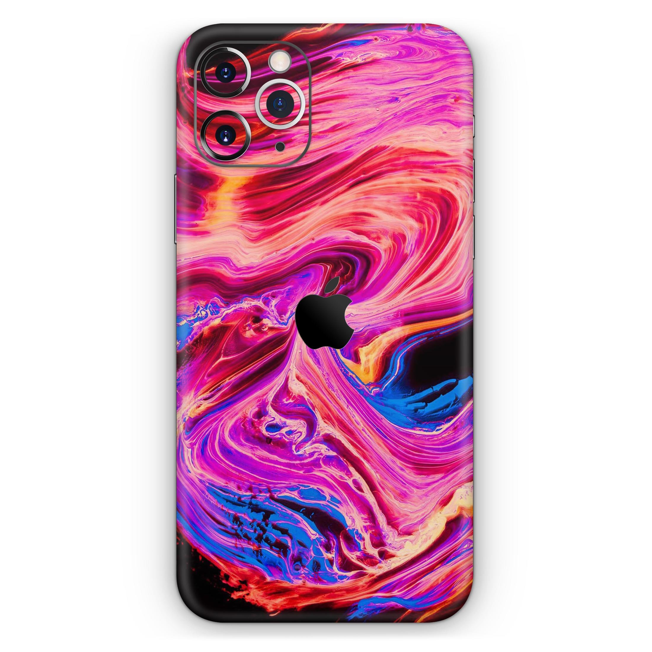 Liquid Abstract Paint V24 skin for Apple iPhone, showcasing vibrant colors and a sleek design.