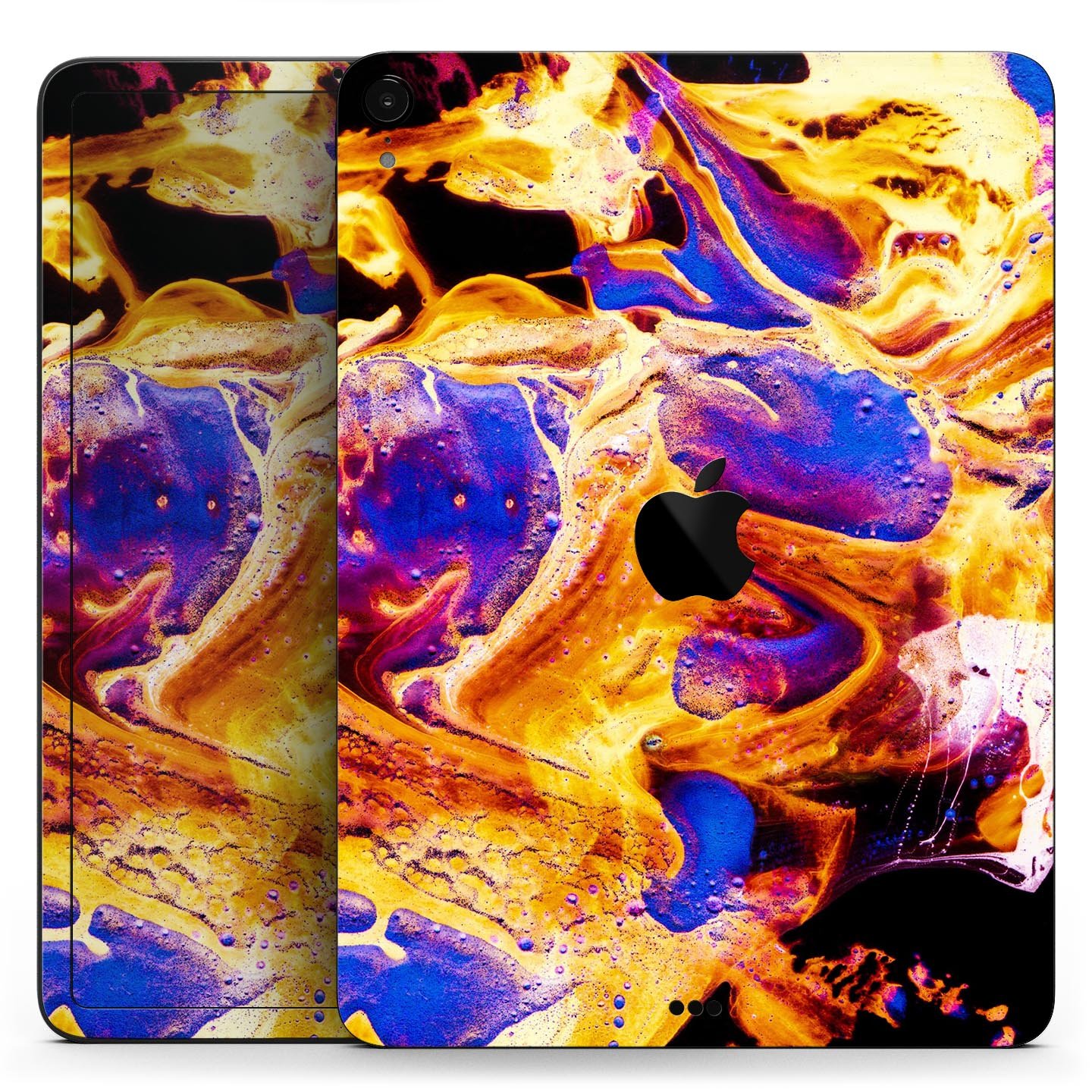 Liquid Abstract Paint V25 skin decal for Apple iPad, showcasing vibrant abstract design and premium 3M material.