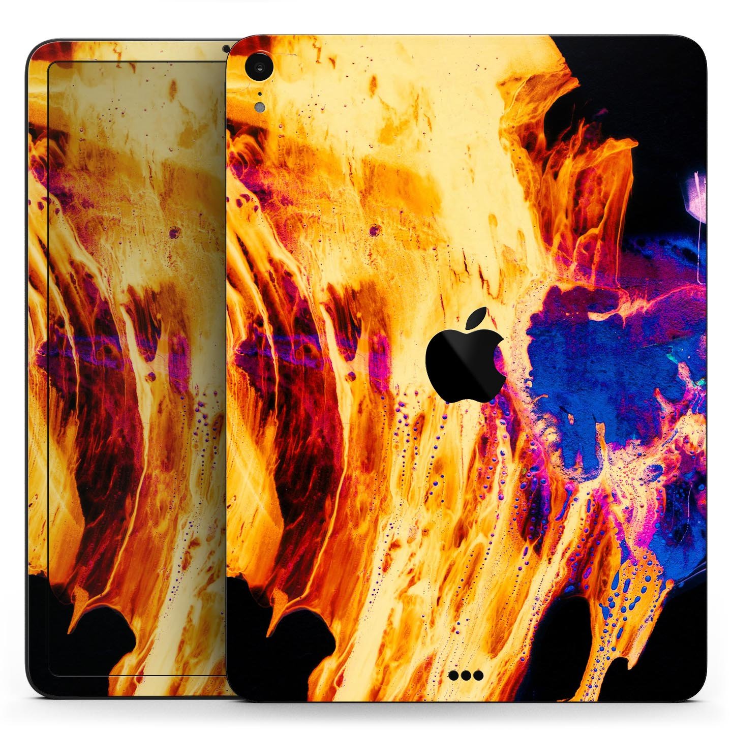 Liquid Abstract Paint V26 skin decal for Apple iPad, showcasing vibrant abstract design and premium 3M material.