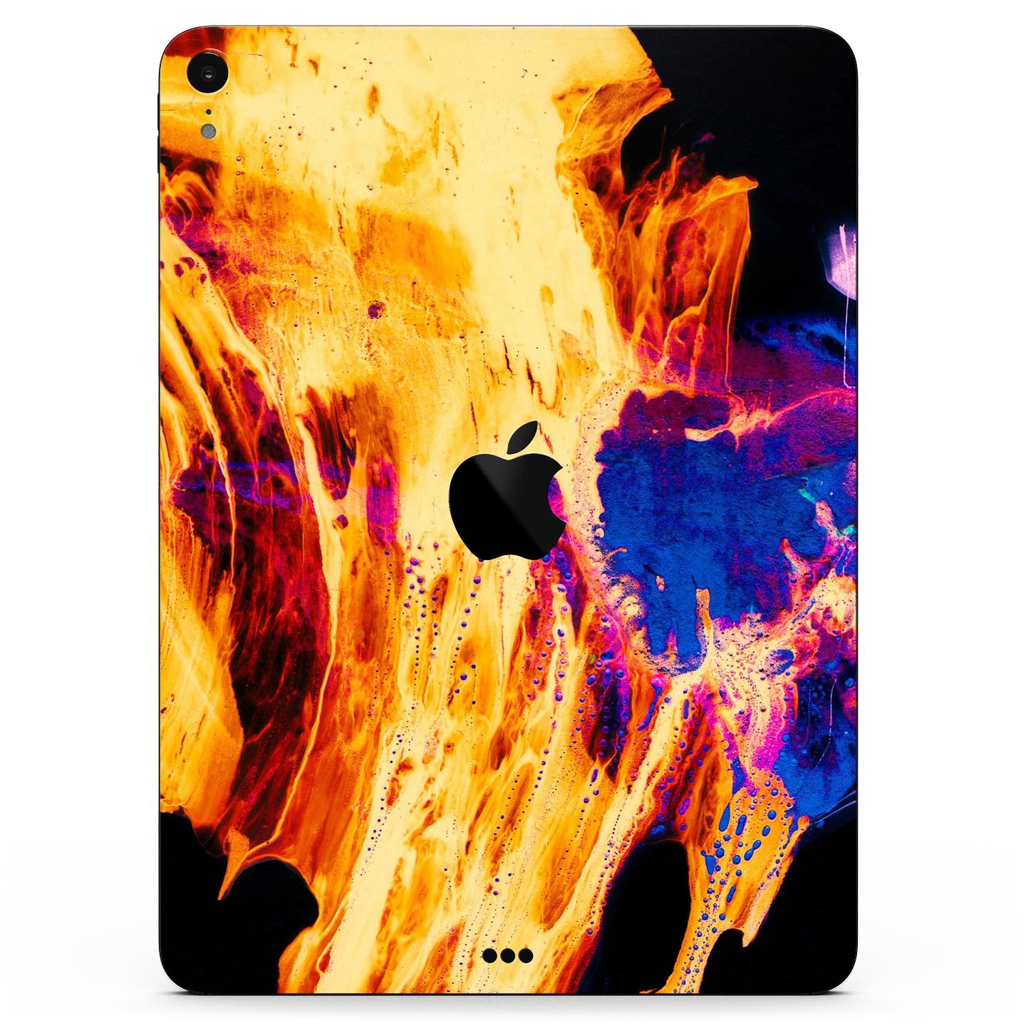 Liquid Abstract Paint V26 skin decal for Apple iPad, showcasing vibrant abstract design and premium 3M material.