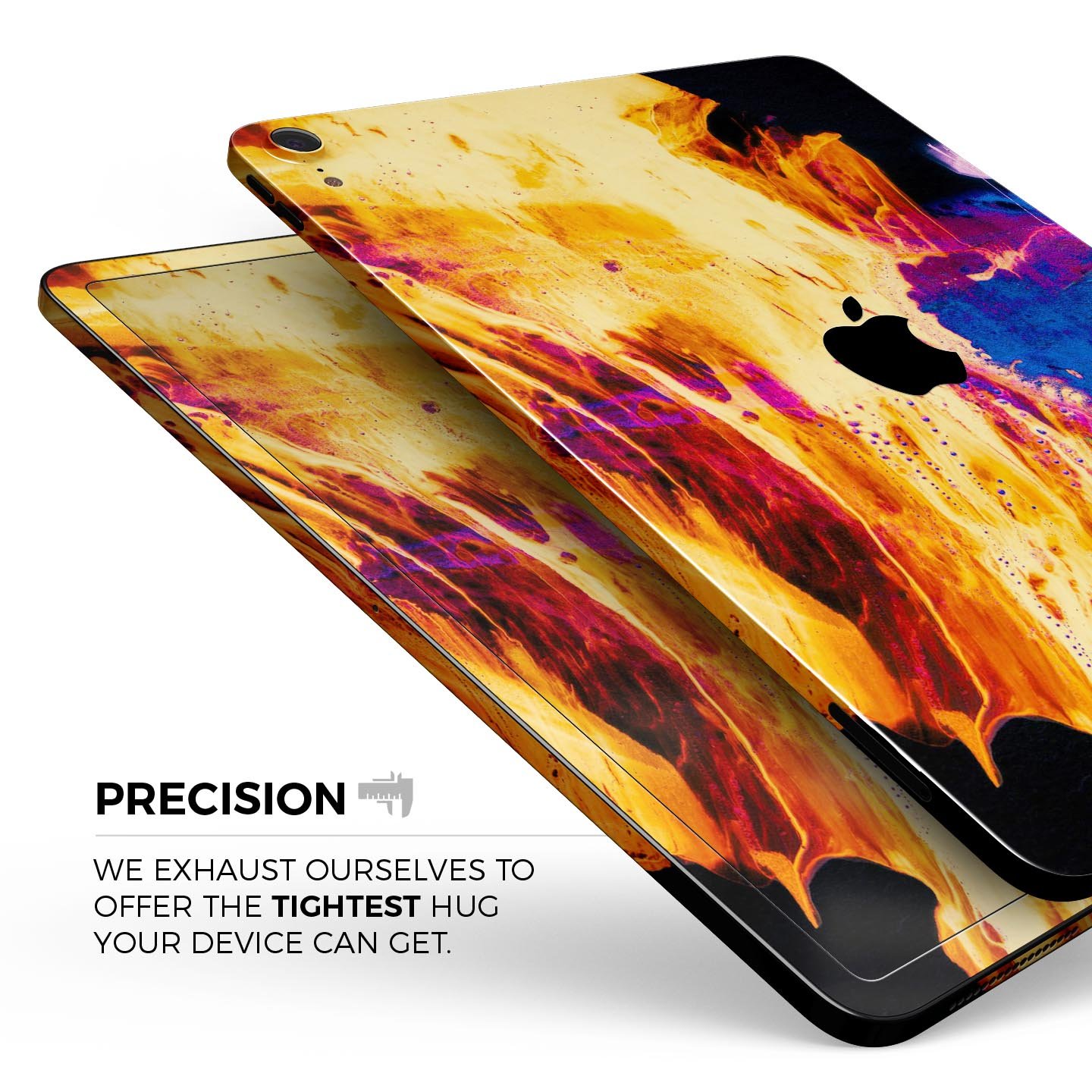 Liquid Abstract Paint V26 skin decal for Apple iPad, showcasing vibrant abstract design and premium 3M material.