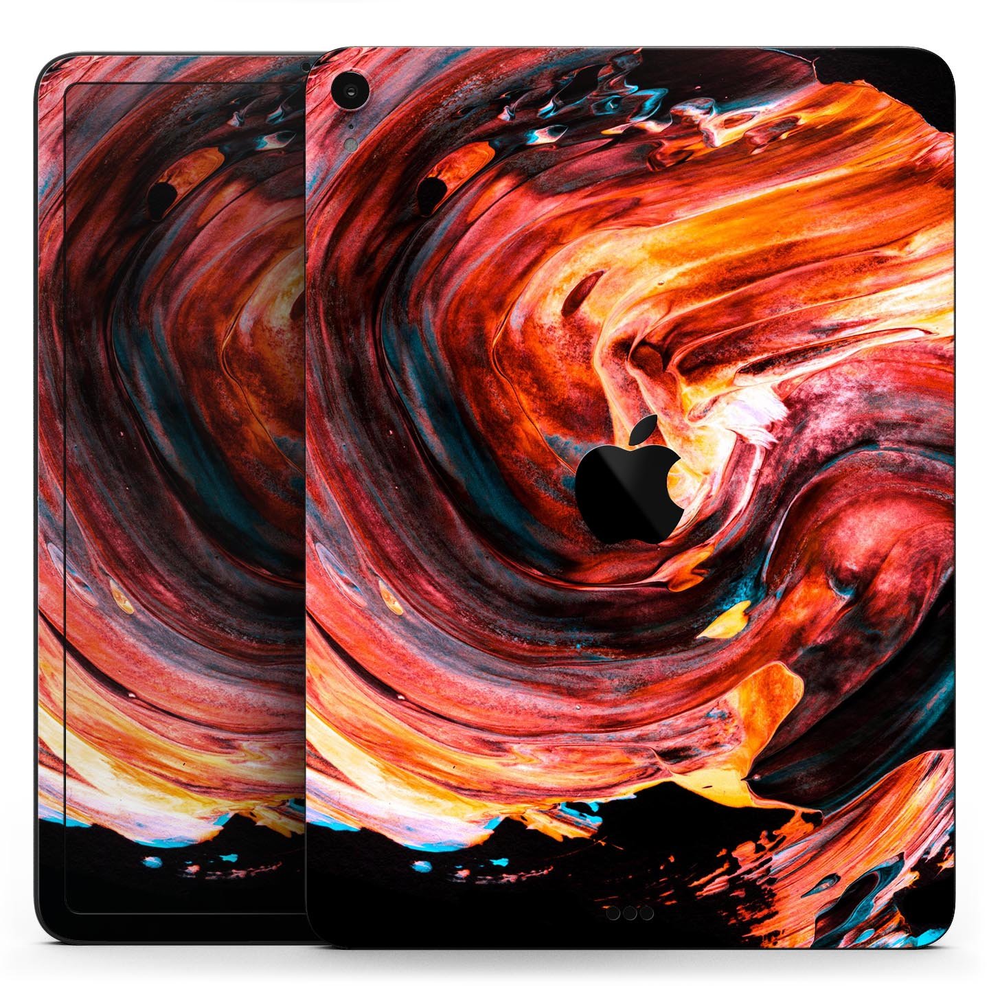 Liquid Abstract Paint V27 full body skin decal for Apple iPad, showcasing vibrant abstract design and premium 3M material.