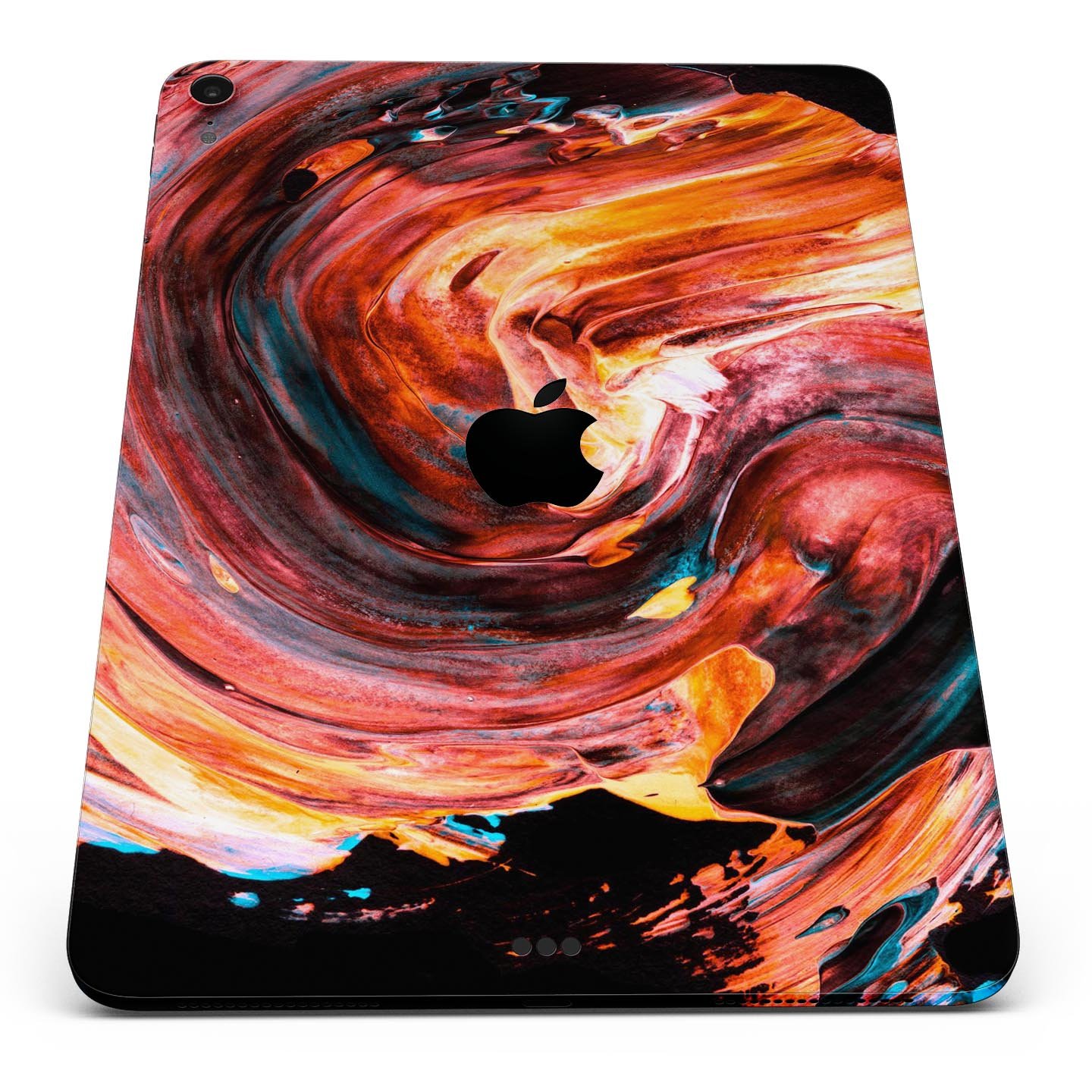 Liquid Abstract Paint V27 full body skin decal for Apple iPad, showcasing vibrant abstract design and premium 3M material.