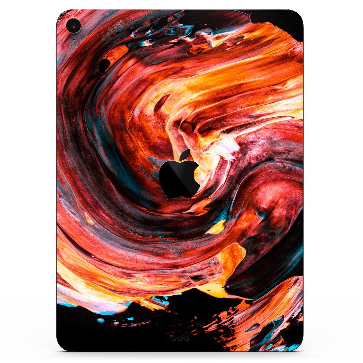 Liquid Abstract Paint V27 full body skin decal for Apple iPad, showcasing vibrant abstract design and premium 3M material.