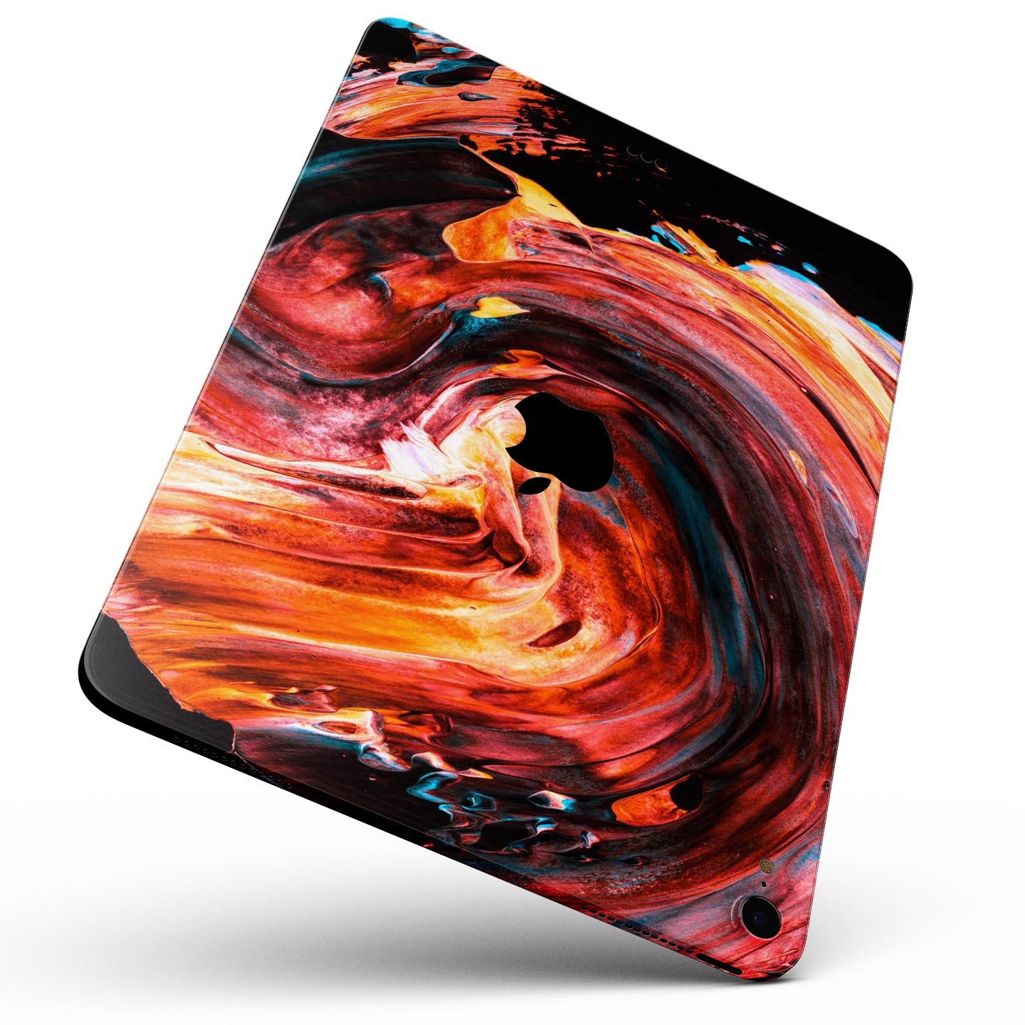 Liquid Abstract Paint V27 full body skin decal for Apple iPad, showcasing vibrant abstract design and premium 3M material.