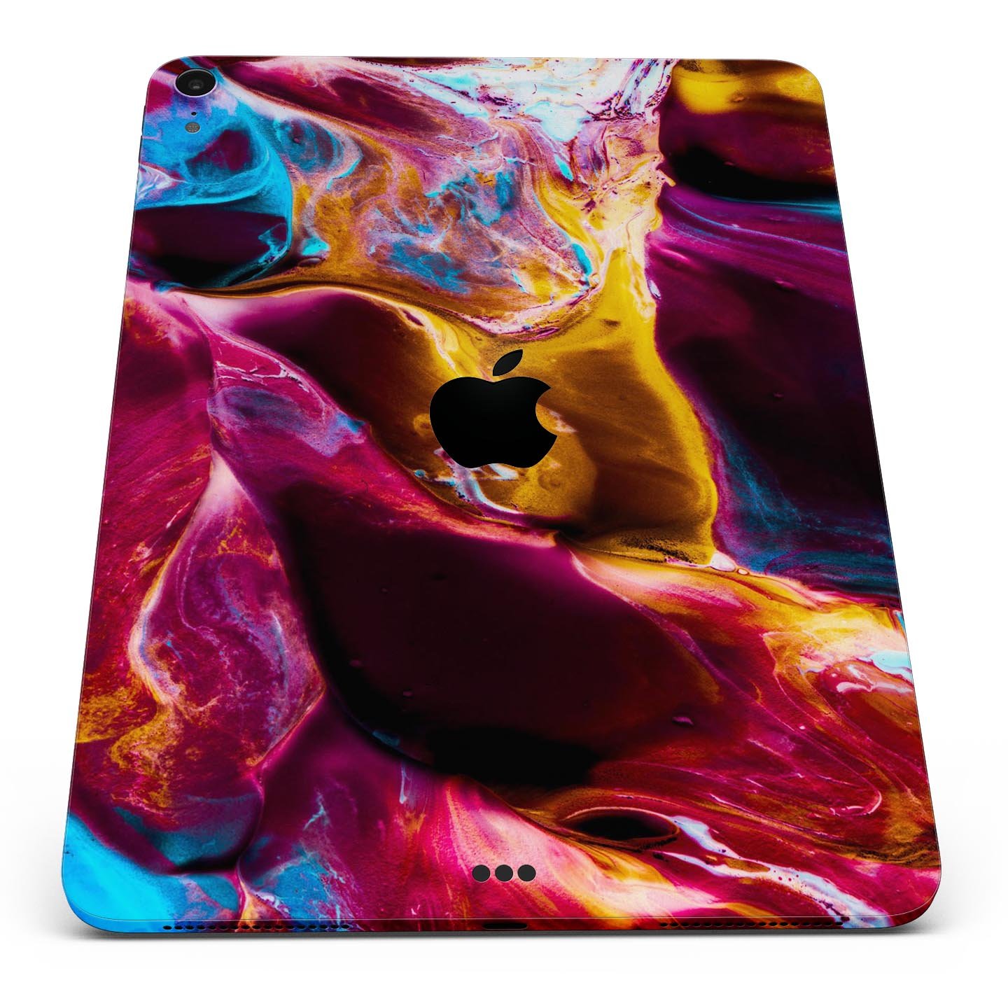 Liquid Abstract Paint V33 skin decal for Apple iPad, showcasing vibrant abstract design and premium 3M material.