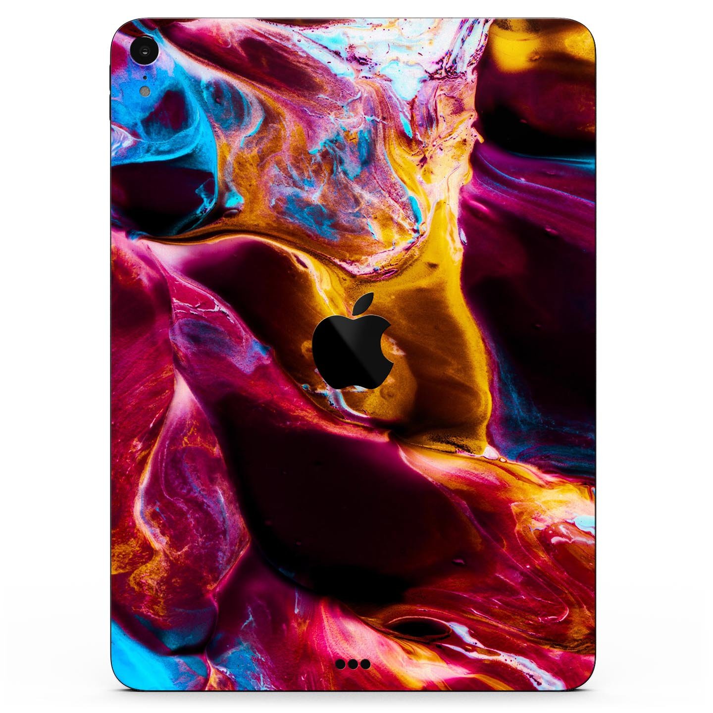 Liquid Abstract Paint V33 skin decal for Apple iPad, showcasing vibrant abstract design and premium 3M material.