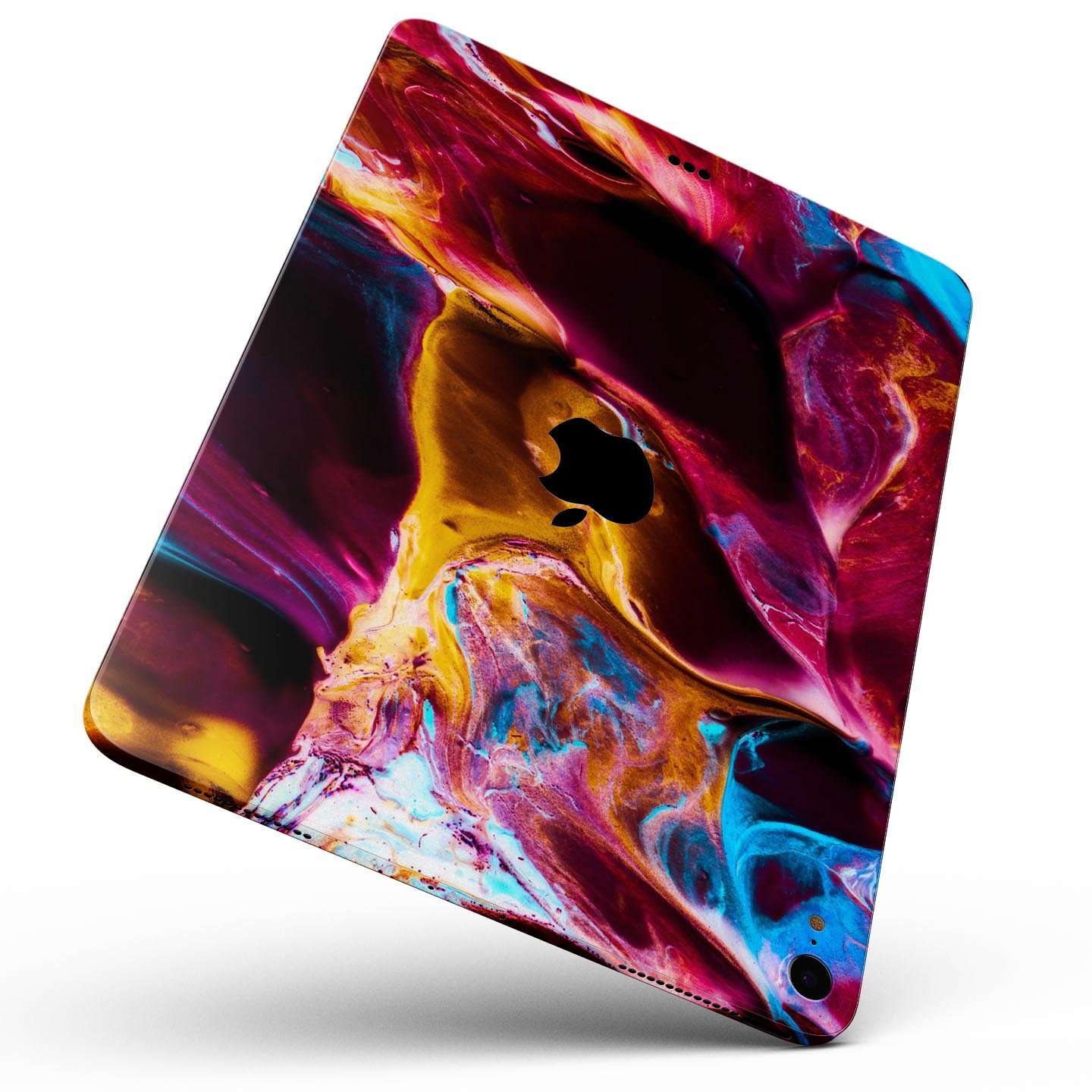 Liquid Abstract Paint V33 skin decal for Apple iPad, showcasing vibrant abstract design and premium 3M material.