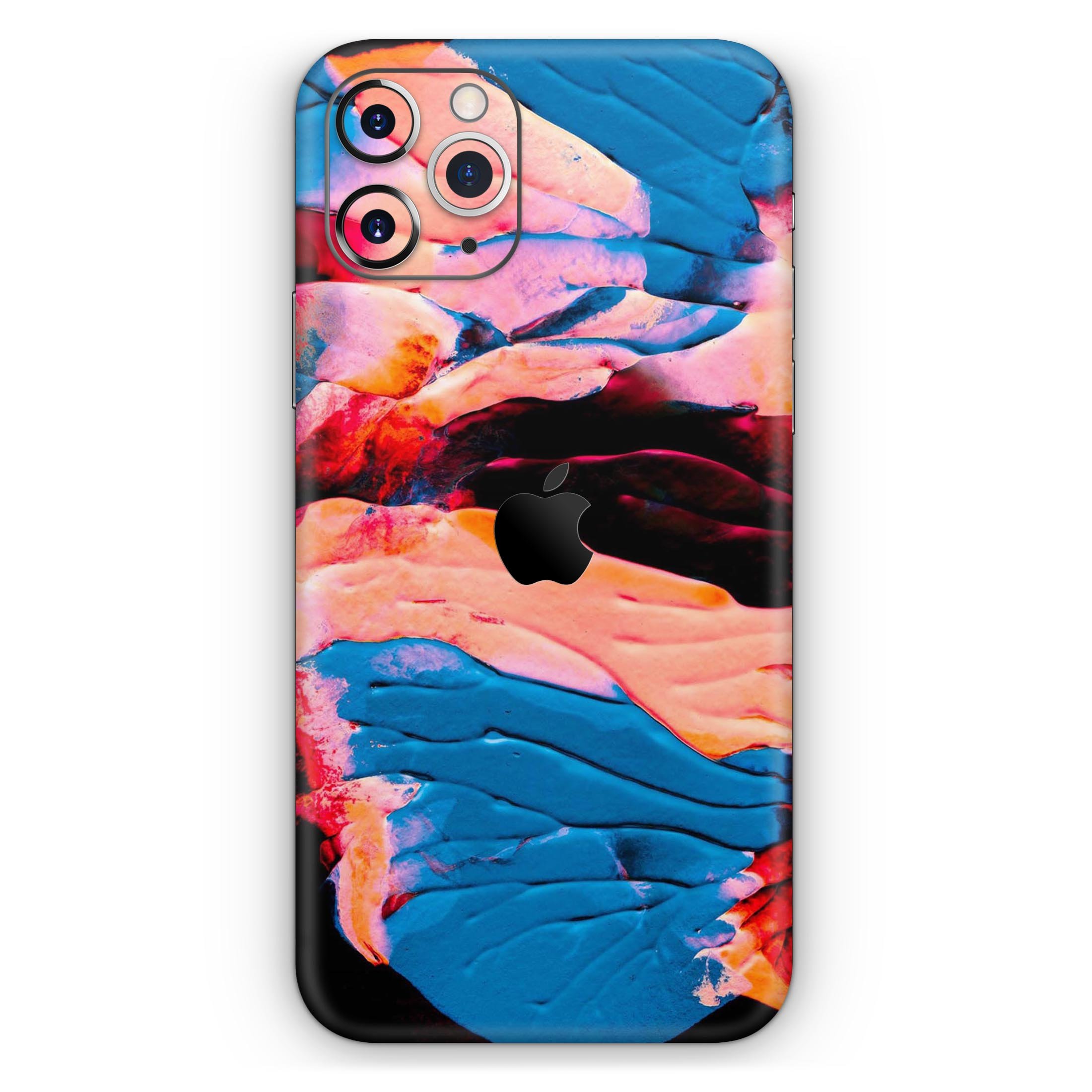 Liquid Abstract Paint V30 skin for Apple iPhone, showcasing vibrant colors and a sleek design.