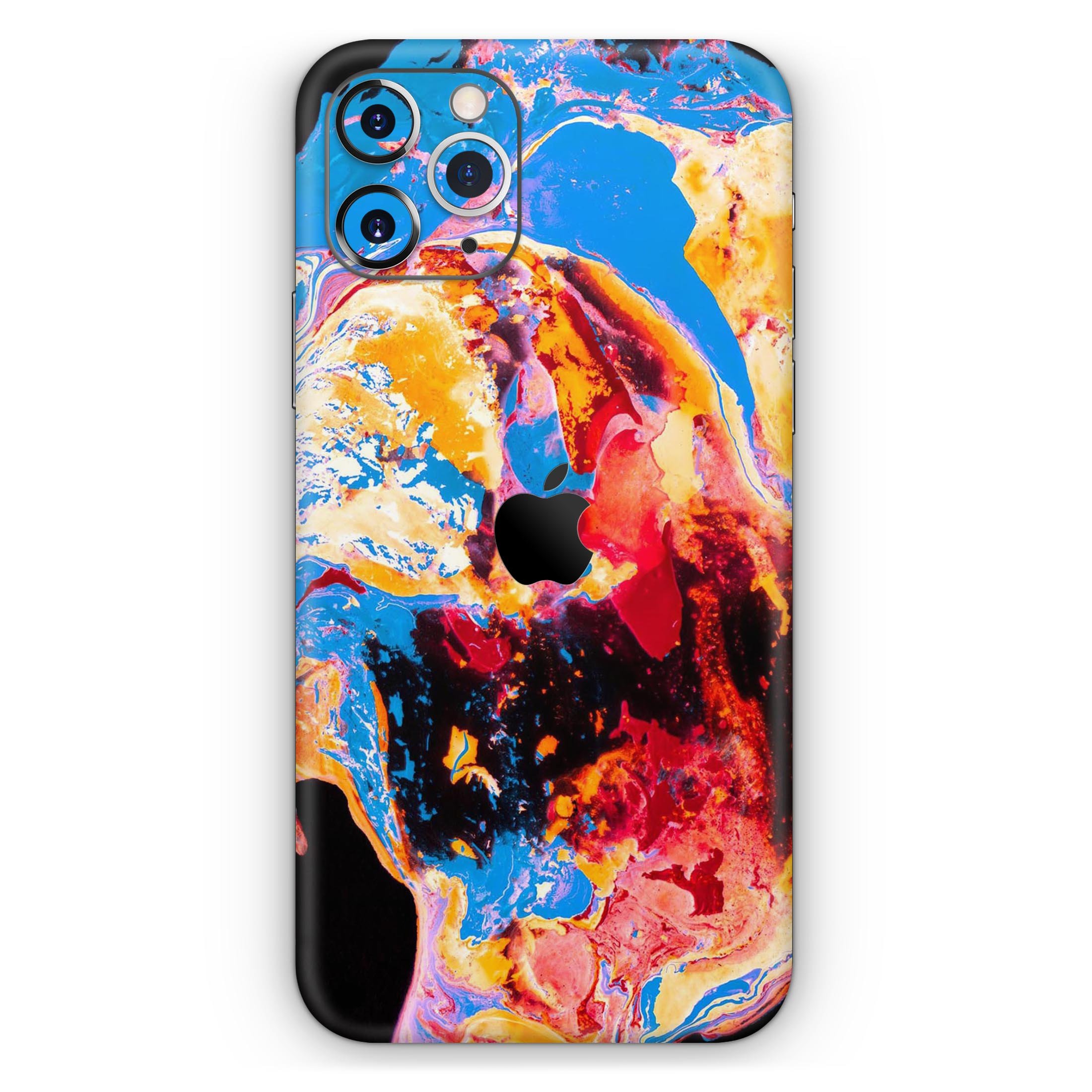 Liquid Abstract Paint V31 skin for Apple iPhone, showcasing vibrant colors and a sleek design.