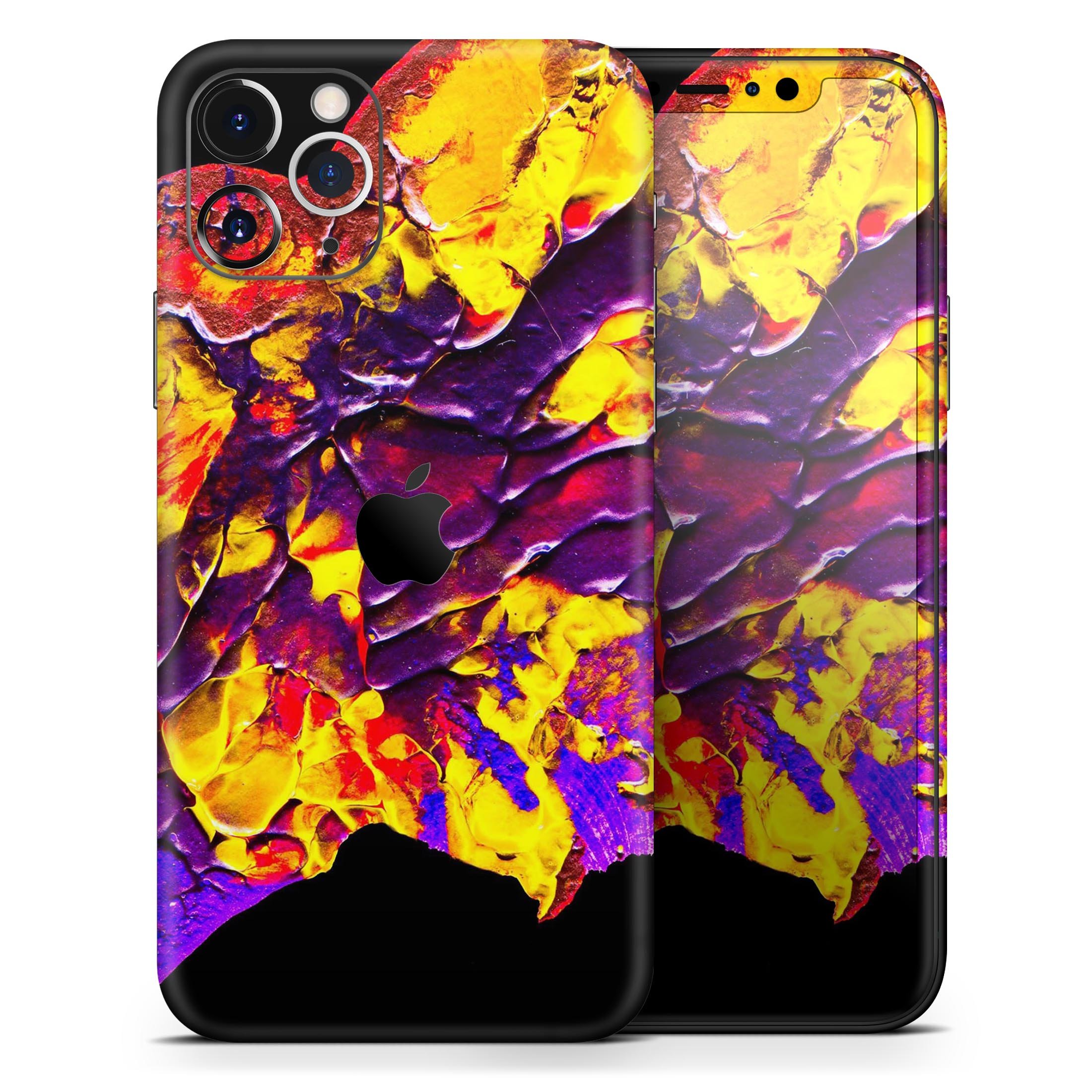 Liquid Abstract Paint V32 skin for Apple iPhone, showcasing vibrant colors and a sleek design.