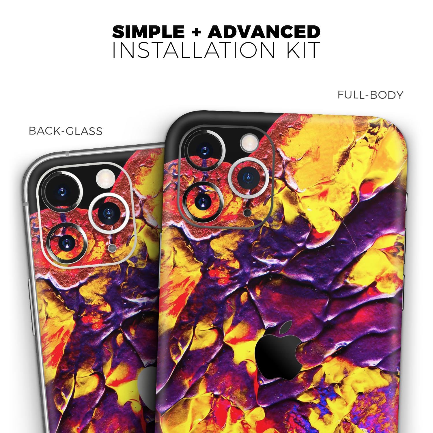 Liquid Abstract Paint V32 skin for Apple iPhone, showcasing vibrant colors and a sleek design.