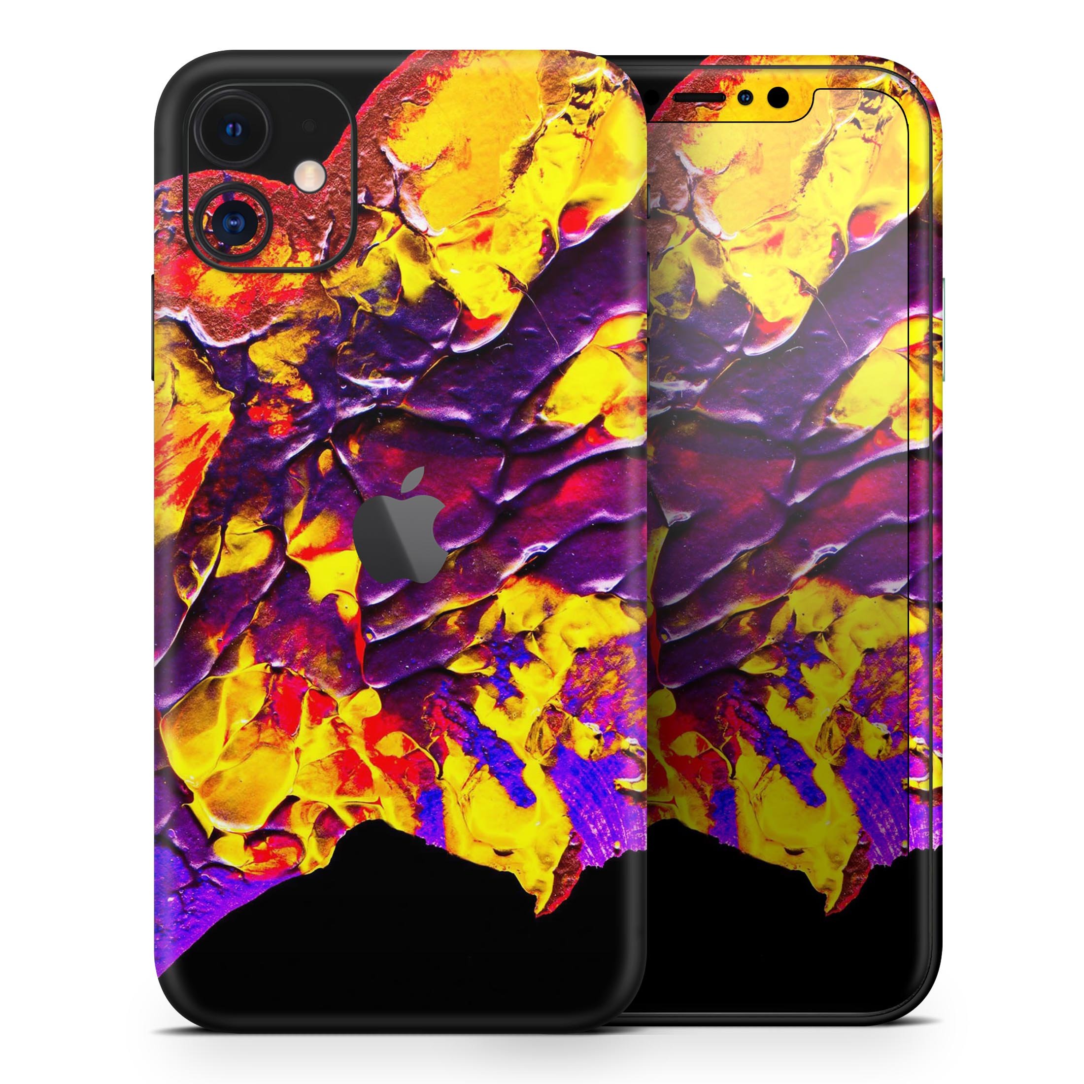 Liquid Abstract Paint V32 skin for Apple iPhone, showcasing vibrant colors and a sleek design.