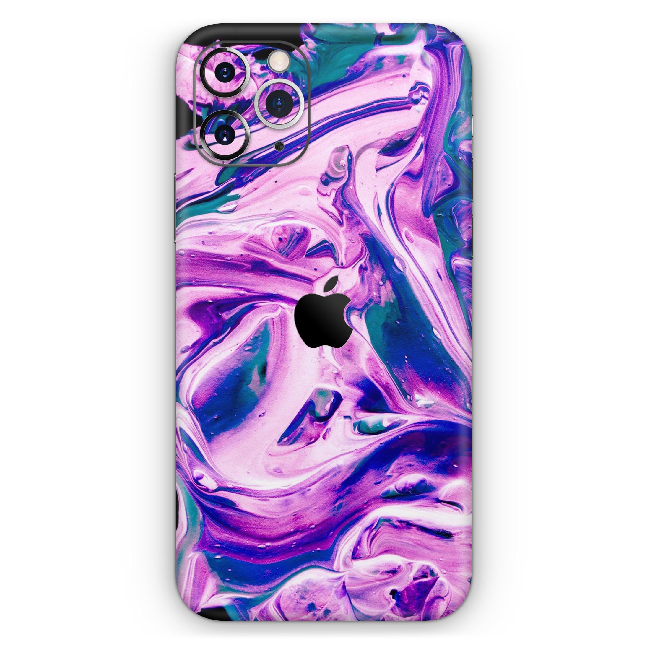 Liquid Abstract Paint V37 skin for Apple iPhone, showcasing vibrant colors and sleek design.