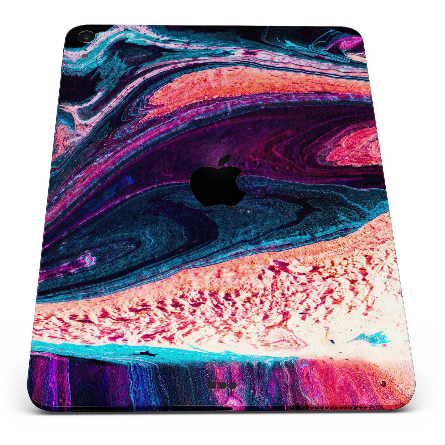 Liquid Abstract Paint V38 skin decal for Apple iPad, showcasing vibrant abstract design and premium 3M material.