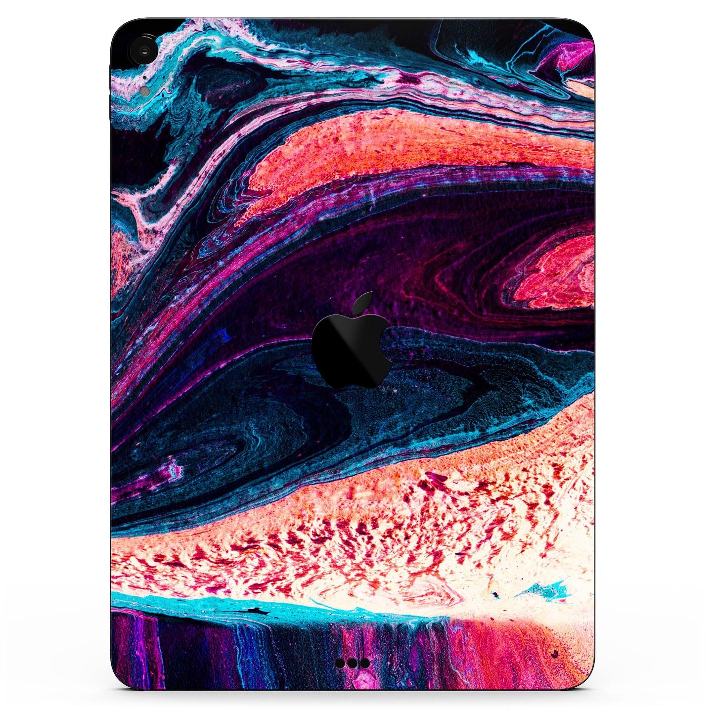 Liquid Abstract Paint V38 skin decal for Apple iPad, showcasing vibrant abstract design and premium 3M material.