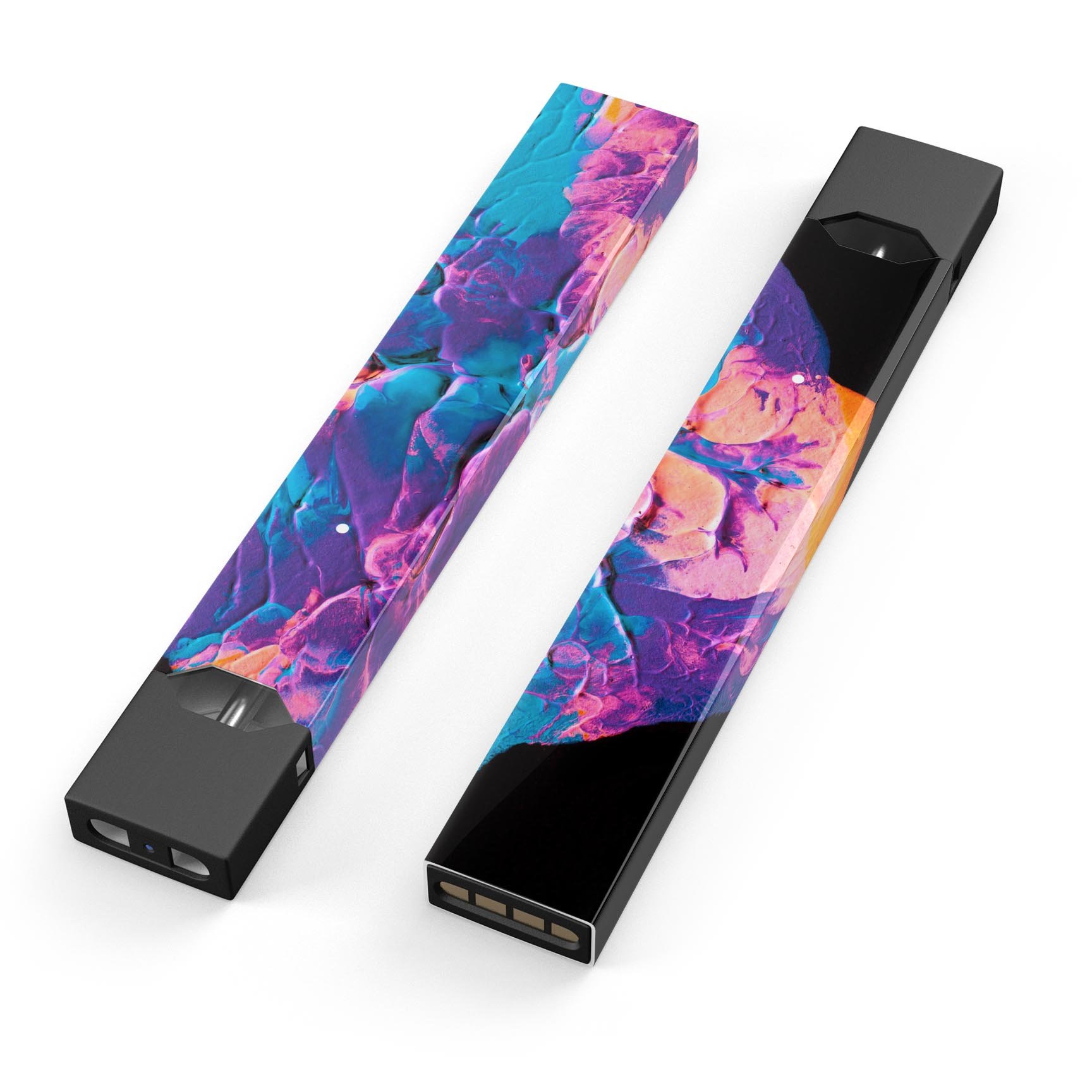 Liquid Abstract Paint V41 skin-wrap sticker for JUUL device, featuring vibrant abstract design and protective lamination.